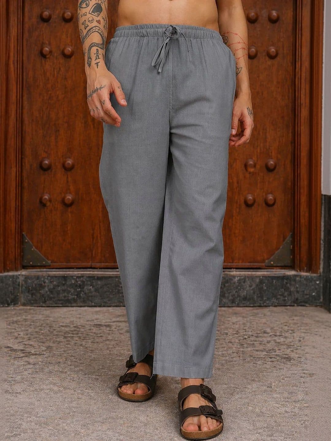 HERE&NOW Men Relaxed Easy Wash Trousers - view 1