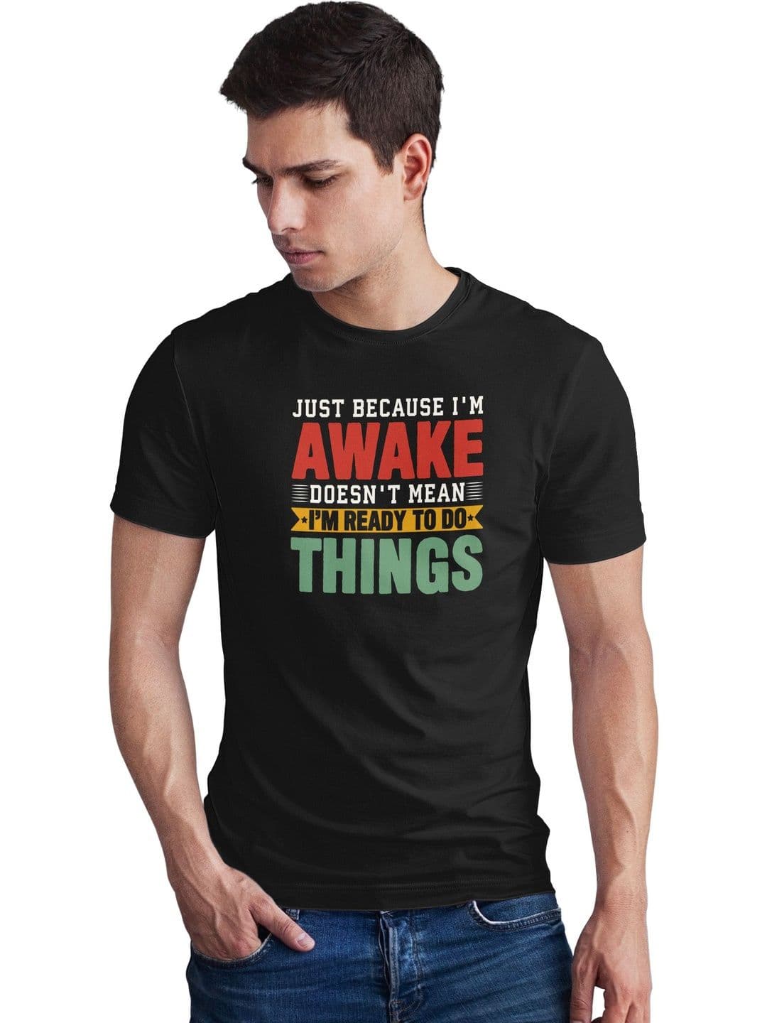 Seekbuylove Men Typography Printed Bio Finish T-shirt - view 1