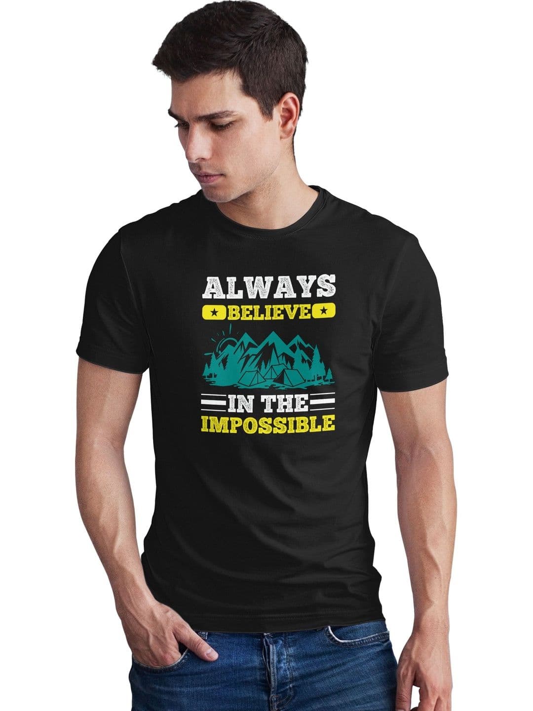 Seekbuylove Men Typography Printed Bio Finish T-shirt - view 1