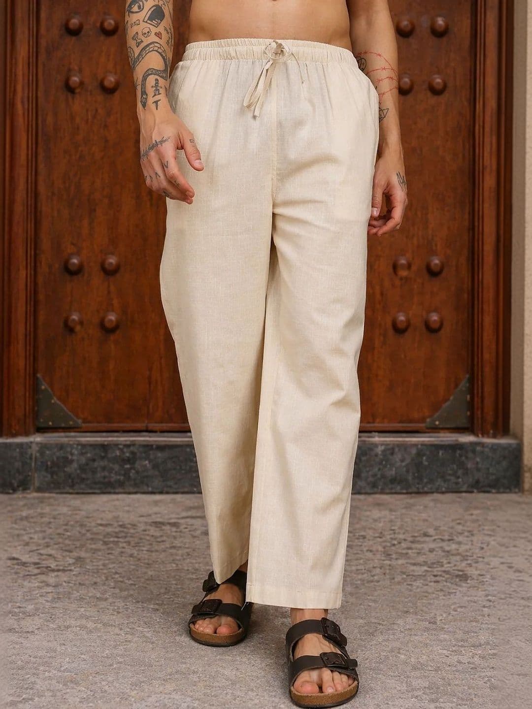 HERE&NOW Men Relaxed Easy Wash Trousers - view 1