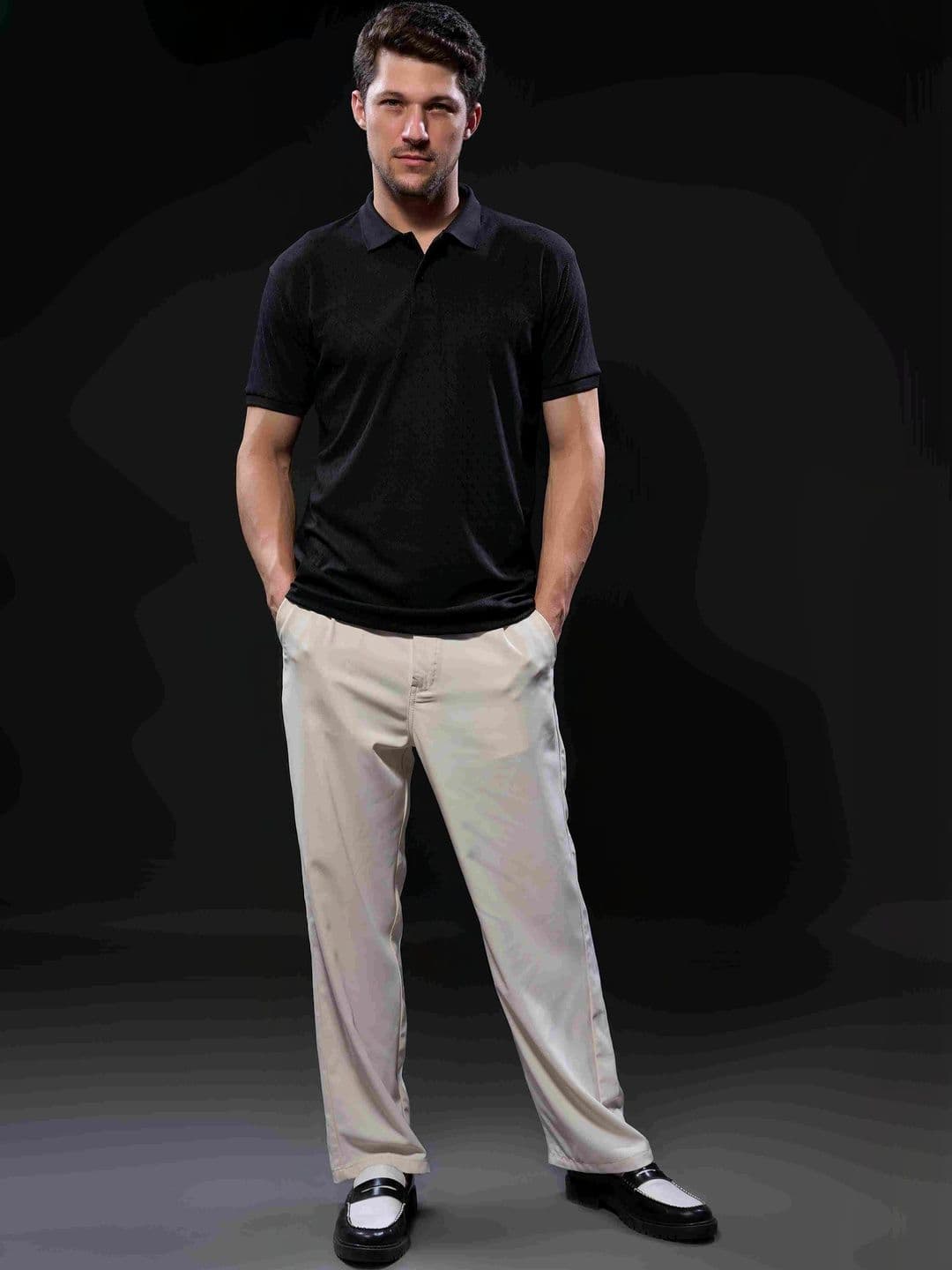 MAXZONE Men Polo Collar T-shirt - view 1