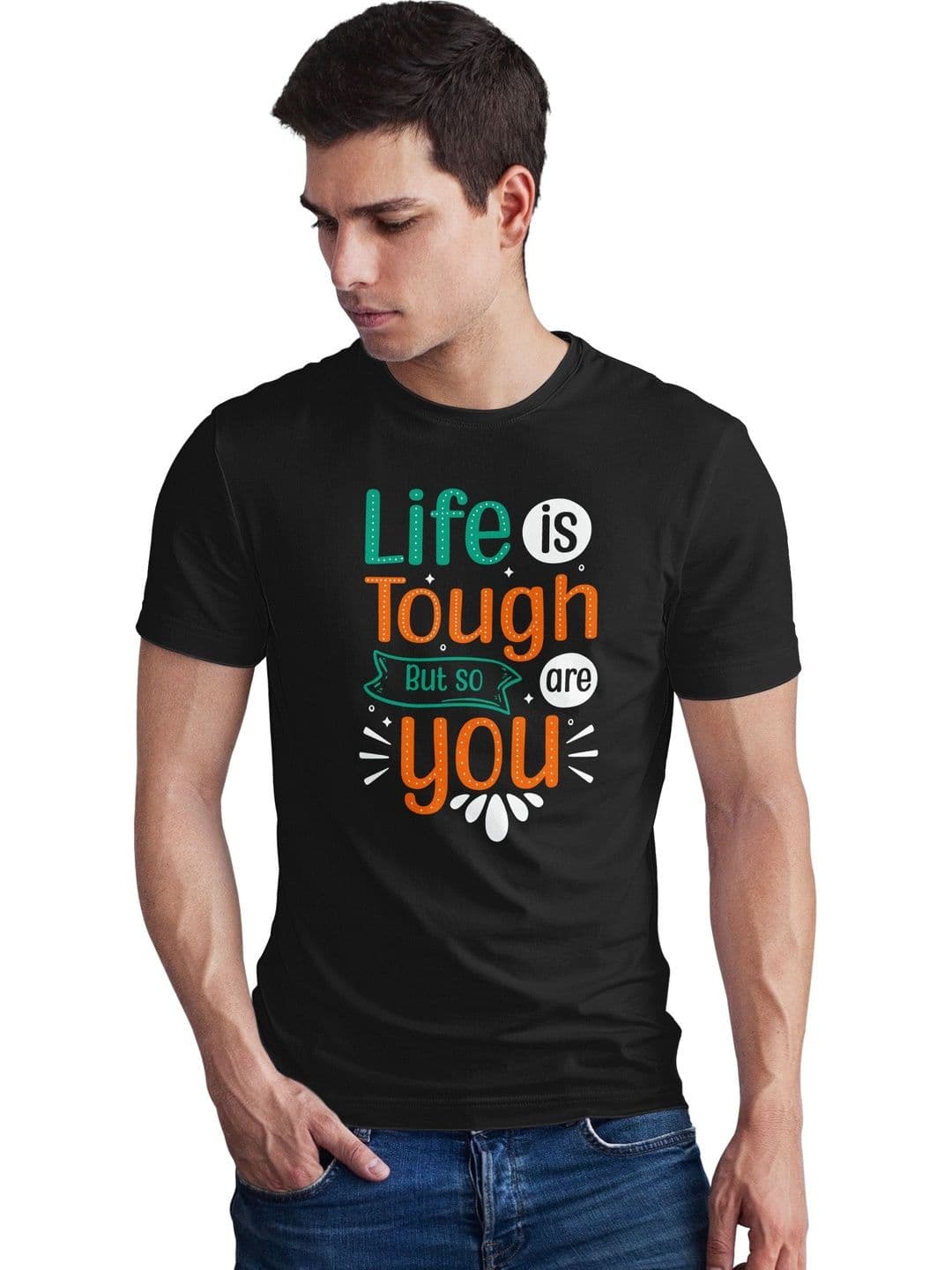 Seekbuylove Men Typography Printed Bio Finish T-shirt - view 1