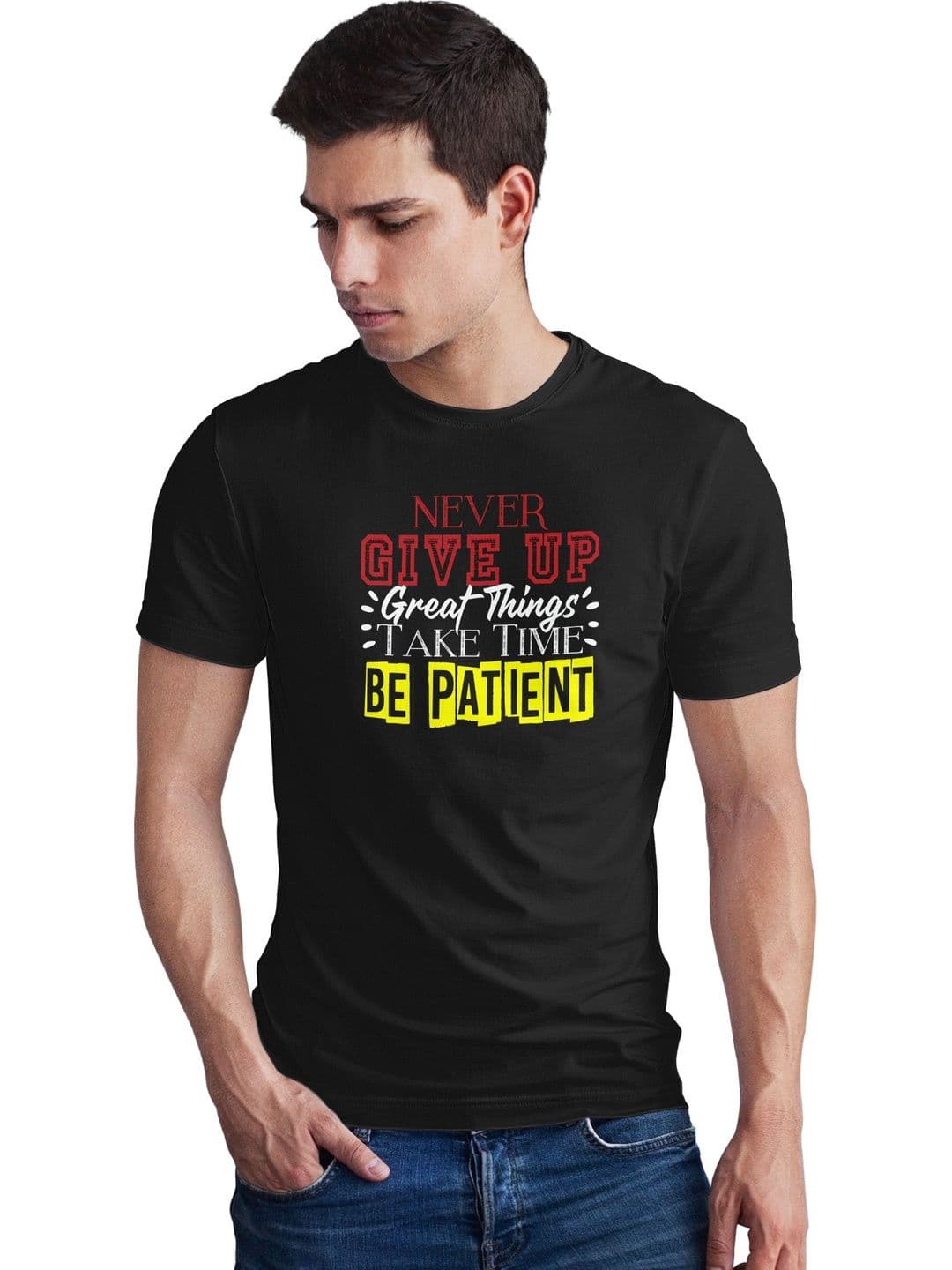 Seekbuylove Men Typography Printed Bio Finish T-shirt - view 1