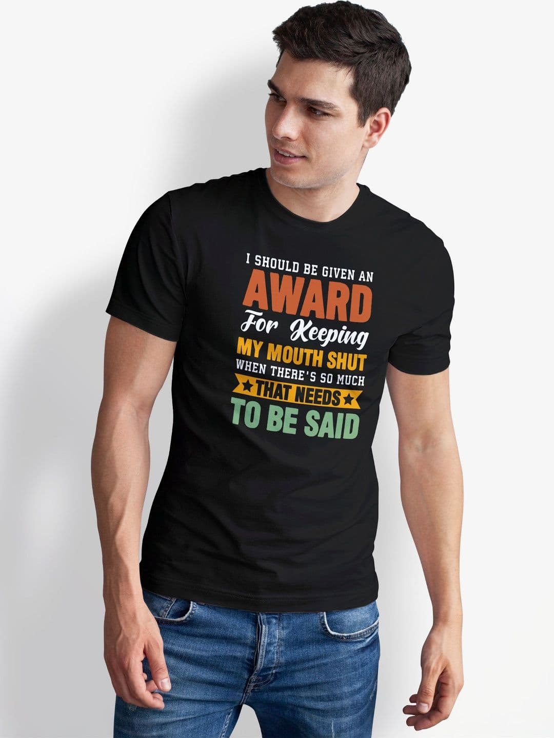 Seekbuylove Men Typography Printed Bio Finish T-shirt - view 1