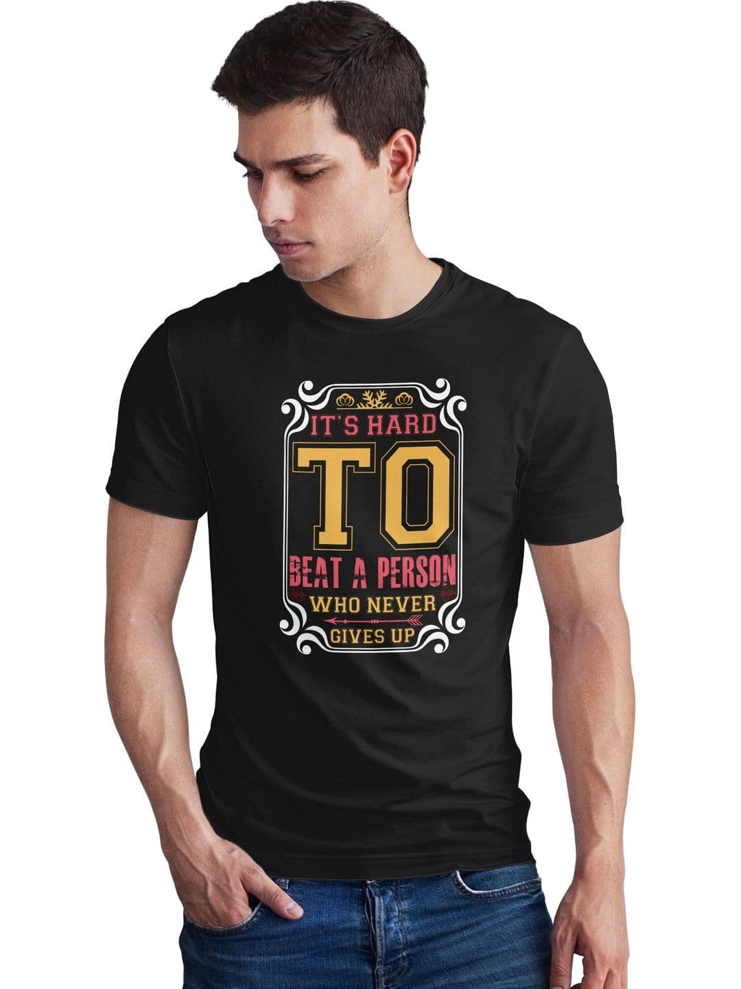 Seekbuylove Men Typography Printed Bio Finish T-shirt - view 1