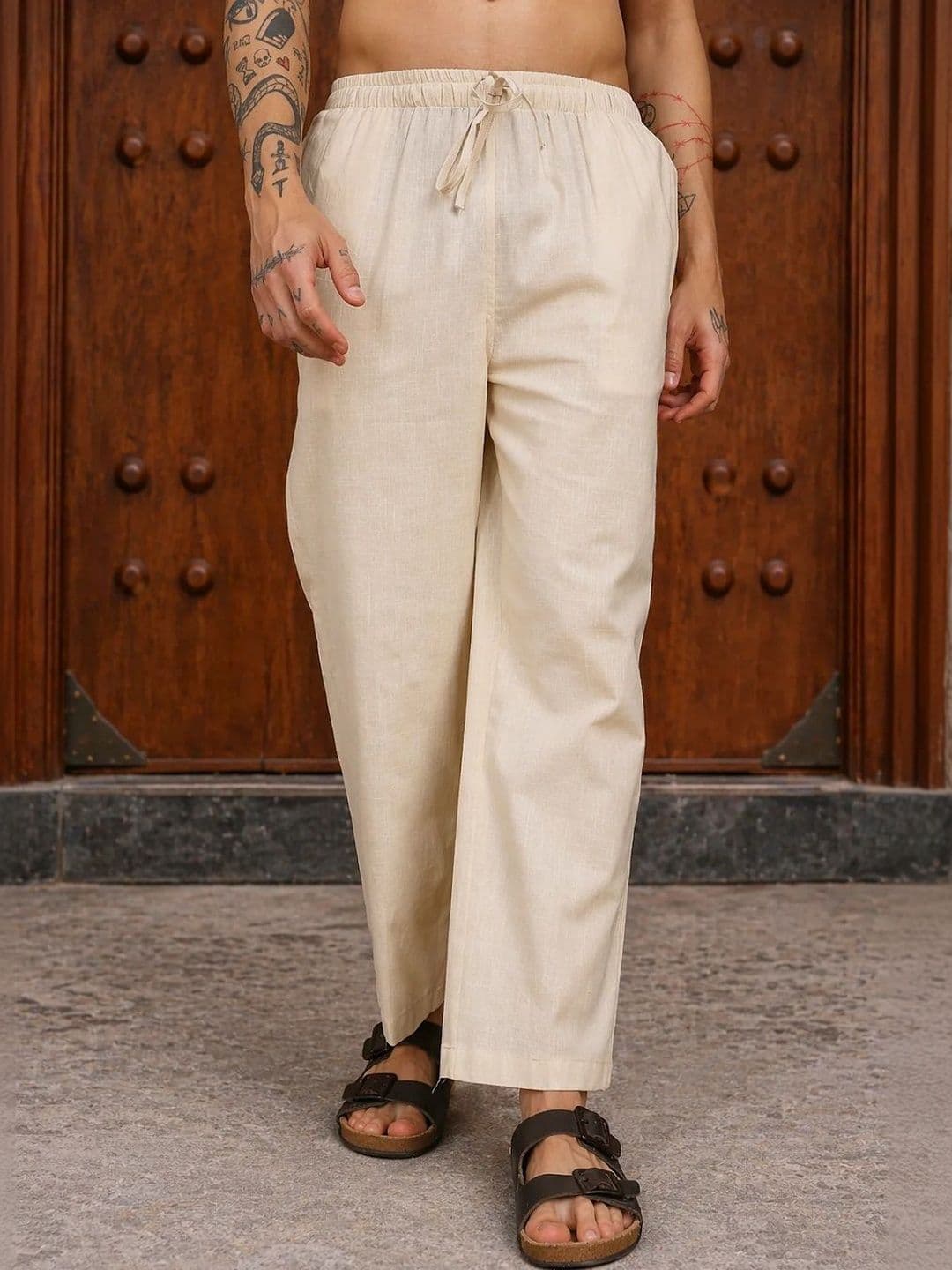 HERE&NOW Men Relaxed Easy Wash Trousers - view 1