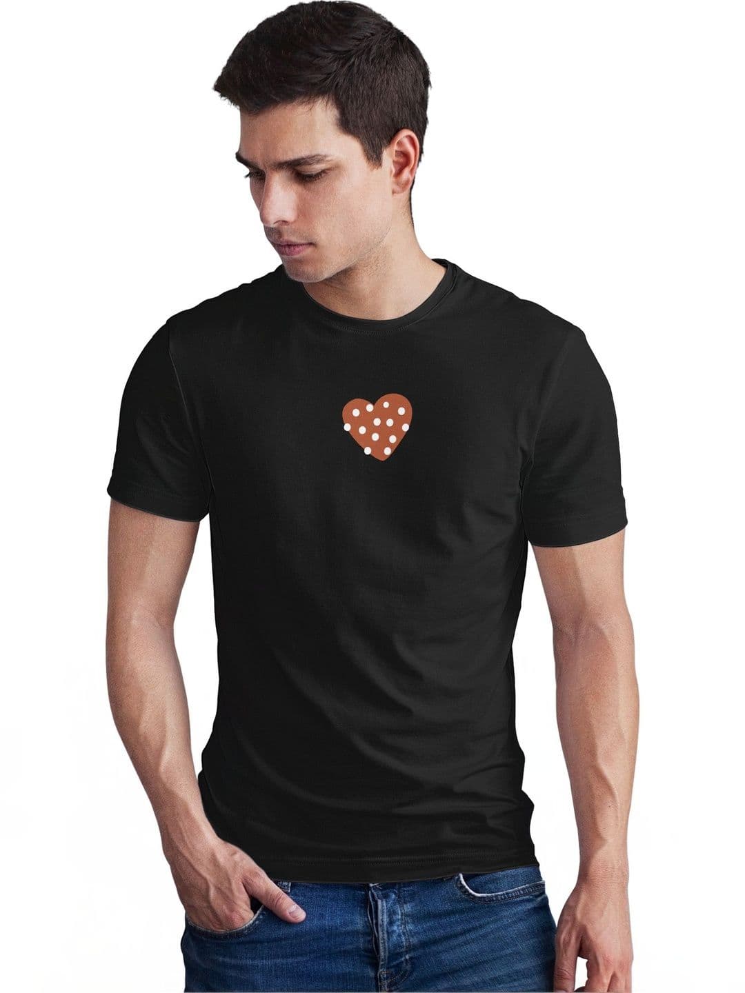 Seekbuylove Men Polka Dot Printed Bio Finish T-shirt - view 1
