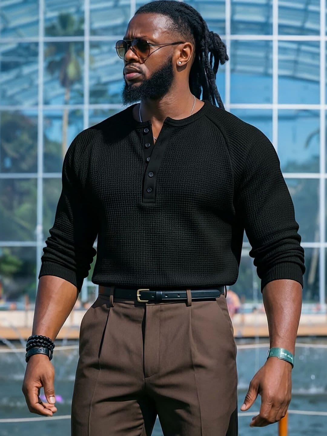 Imsa Moda Men Henley Neck T-shirt - view 1