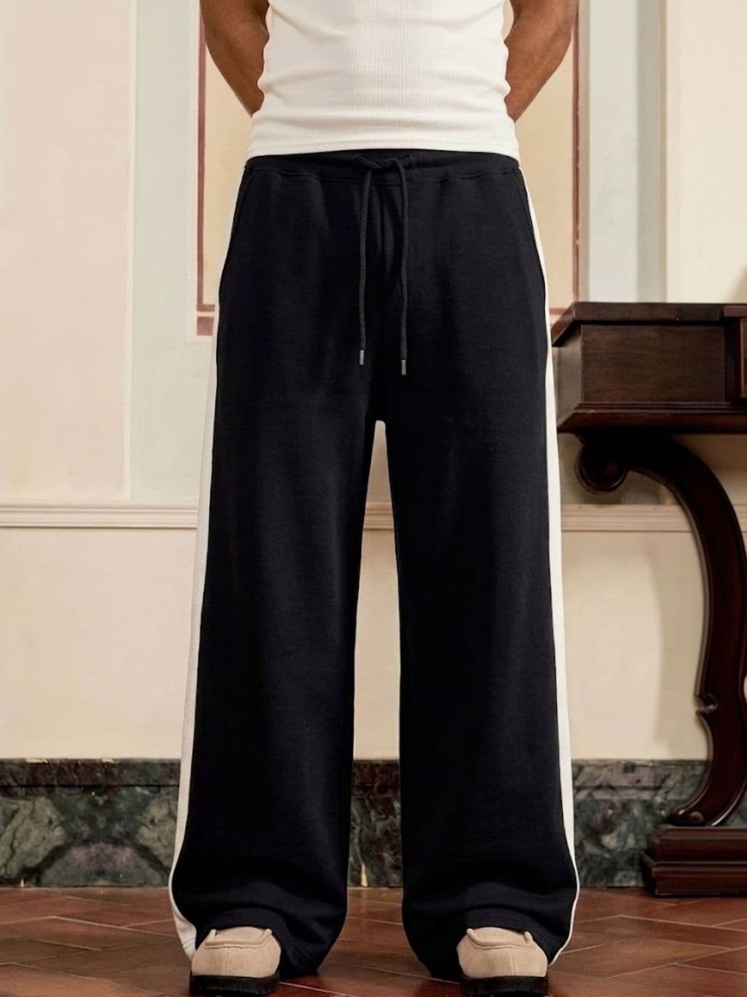 dockstreet Men Relaxed Fit Colourblocked Track Pants - view 1