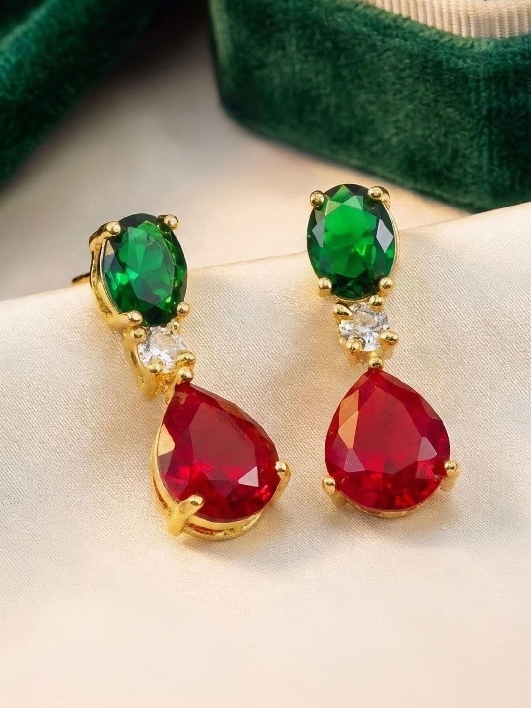 PRIVIU Teardrop Shaped Drop Earrings - view 1
