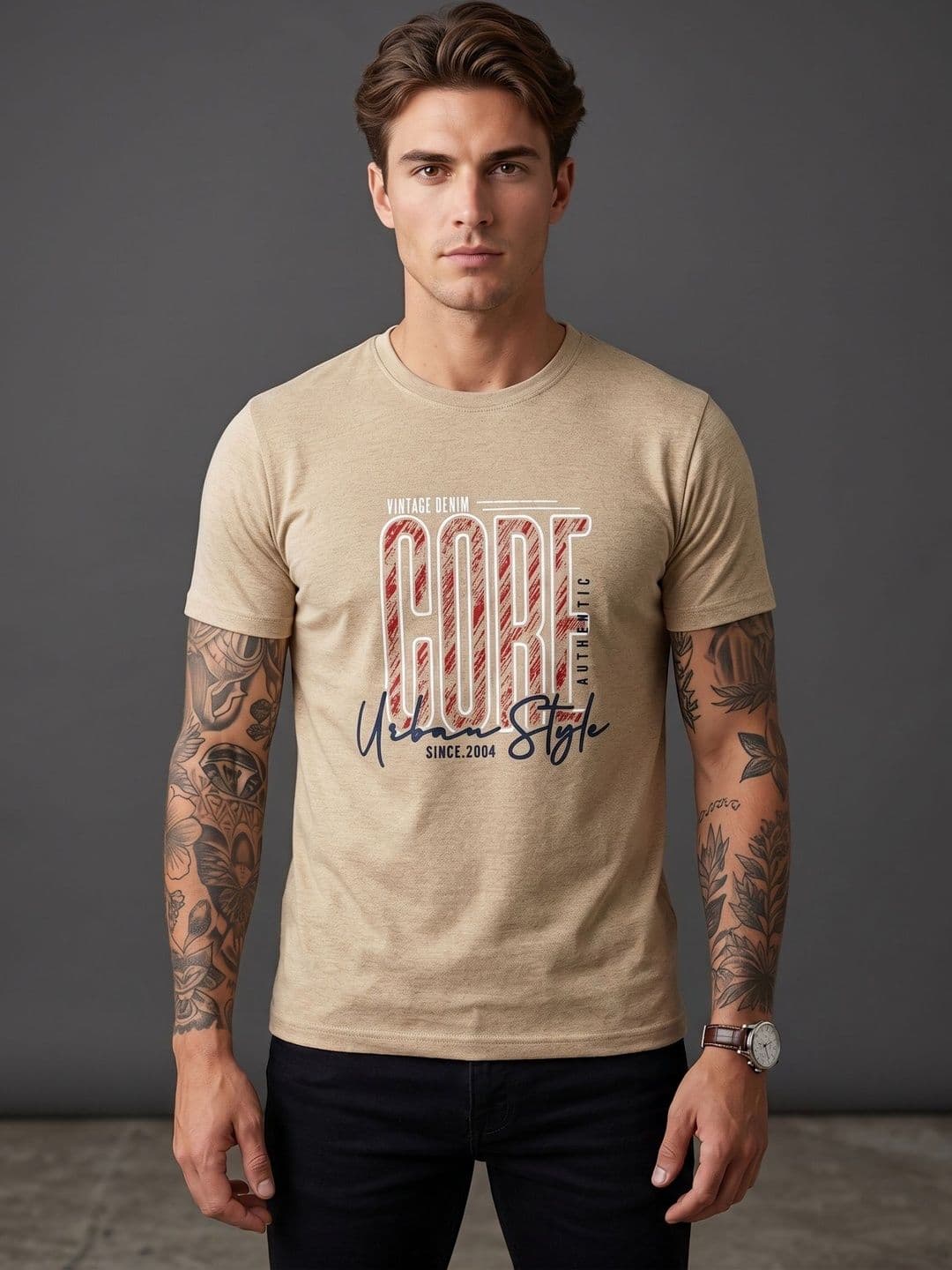 Moda Rapido Men Typography Printed T-shirt - view 1