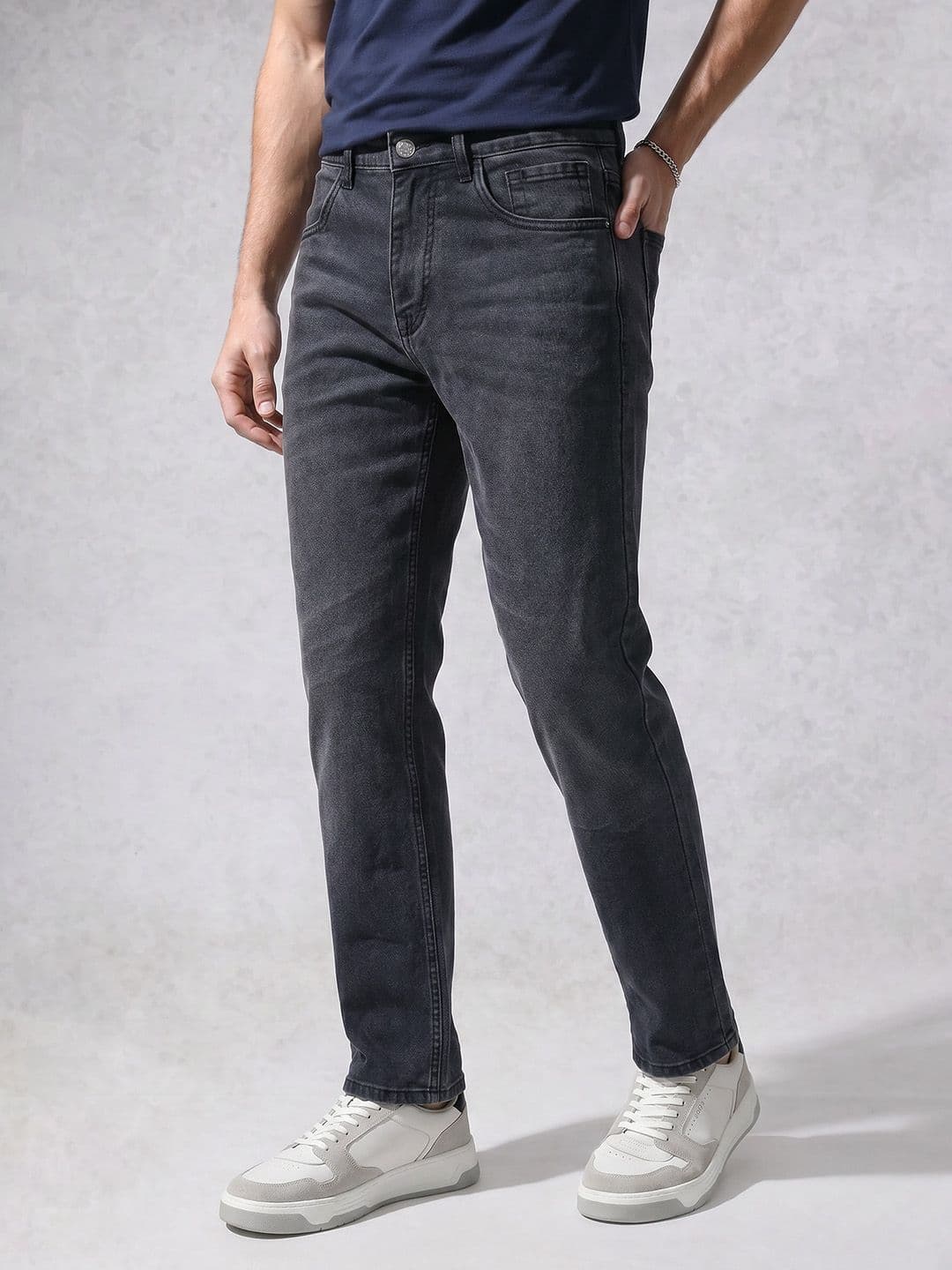 WROGN Men Anti Fit Light Fade Stretchable Jeans - view 1