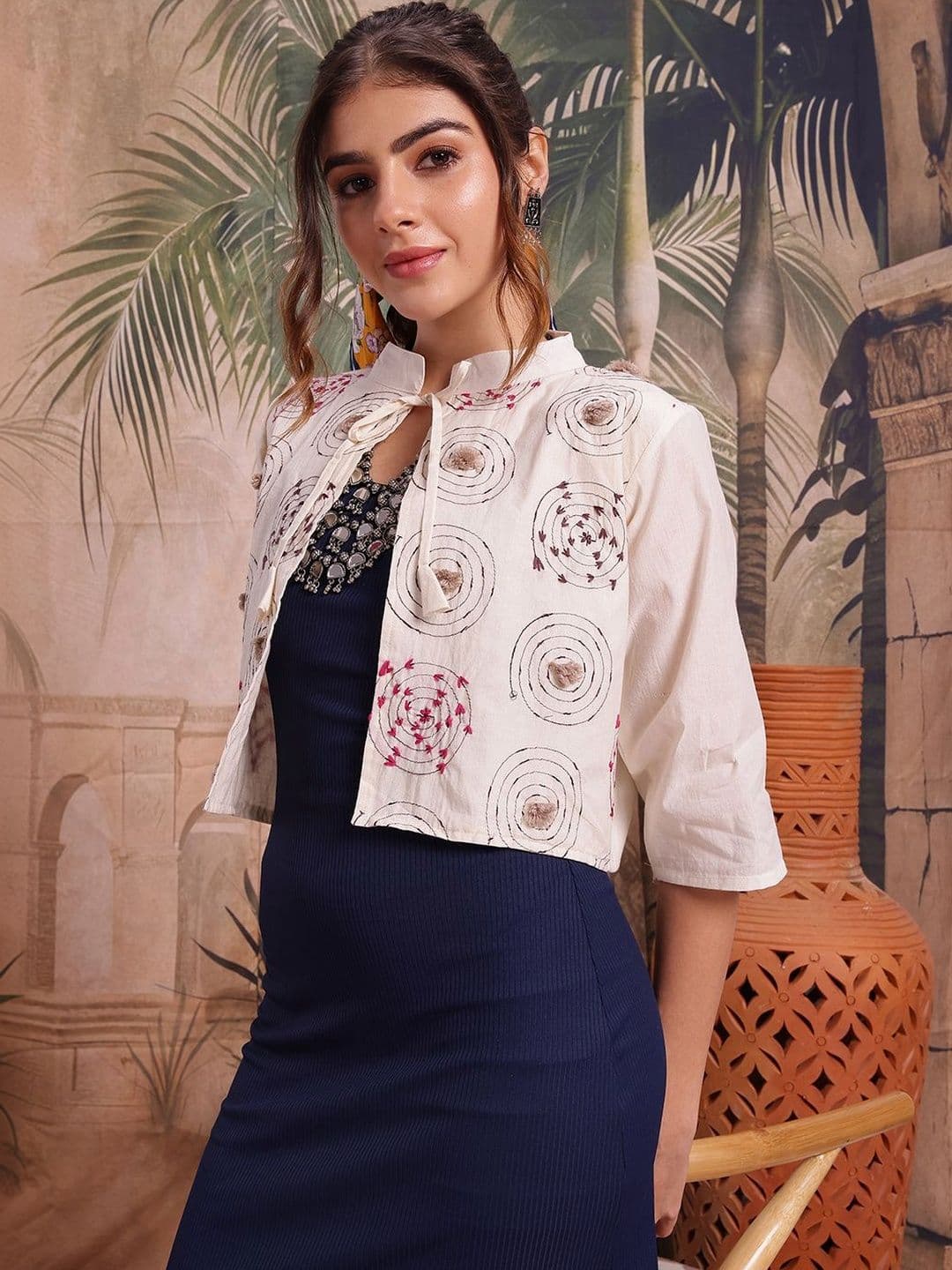 Aarika Women Crop Open Front Jacket - view 1