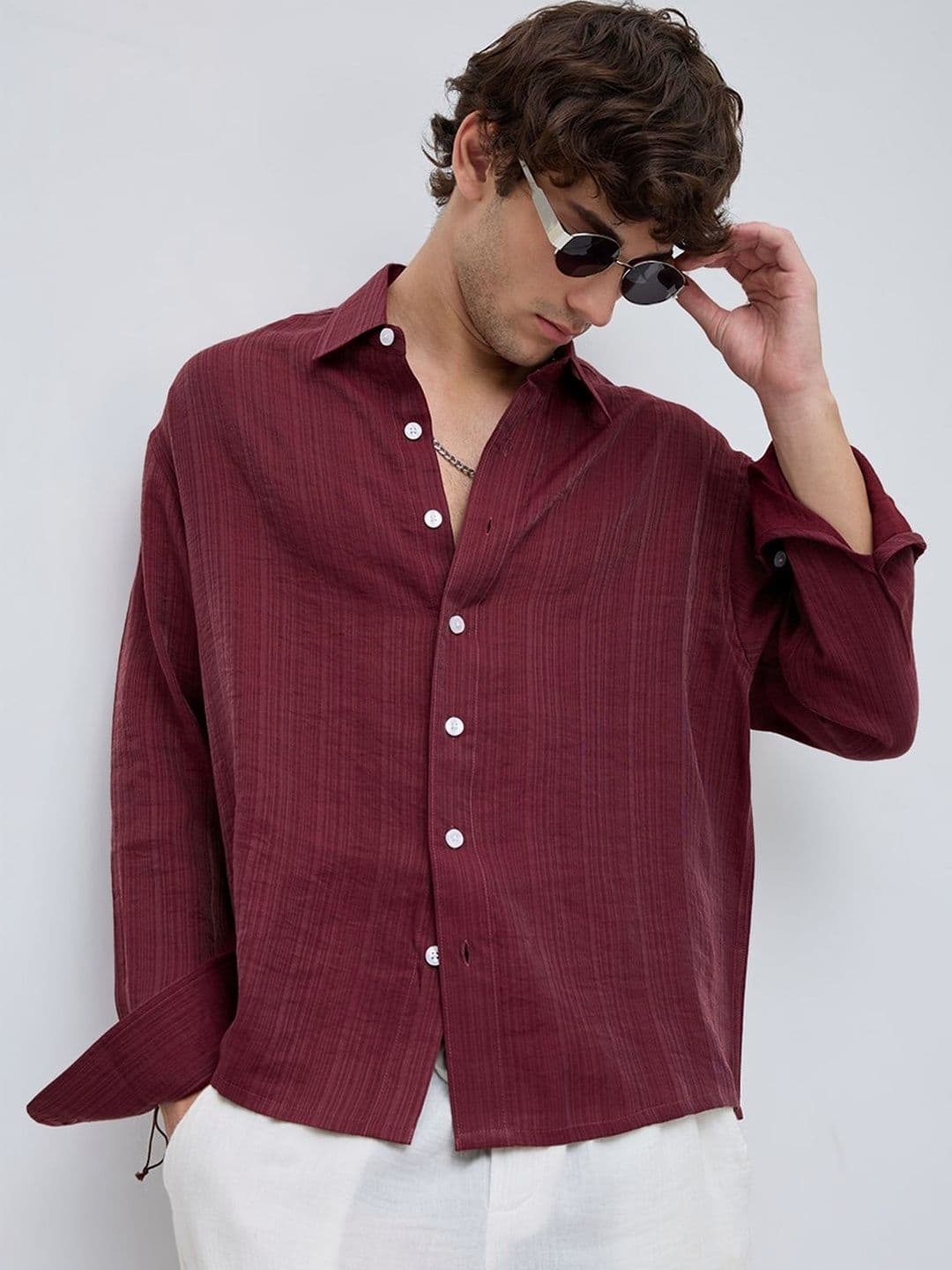 VASTRADO Men Classic Boxy Casual Shirt - view 1