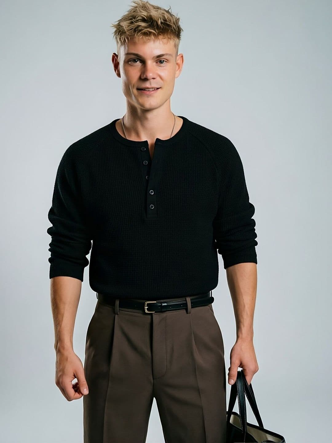 Imsa Moda Men Henley Neck T-shirt - view 1
