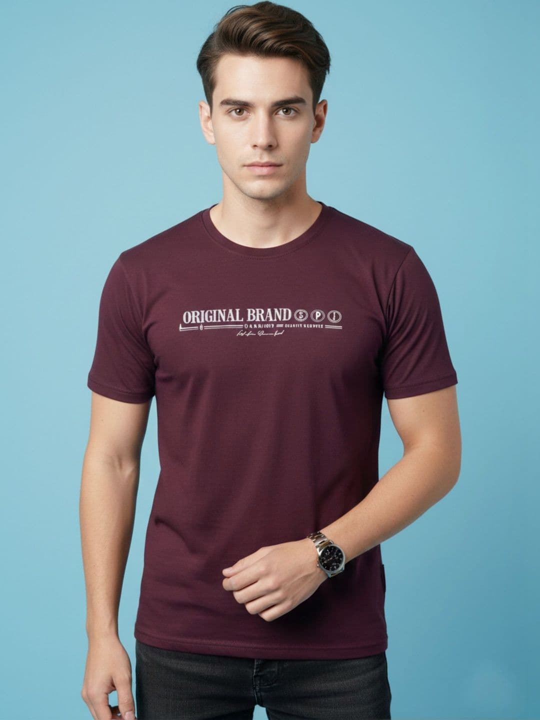 Sztori Men Typography Printed T-shirt - view 1