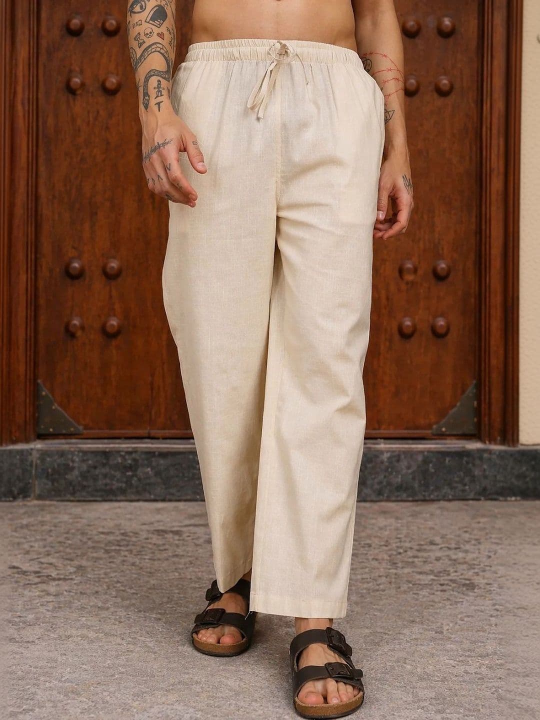HERE&NOW Men Relaxed Easy Wash Trousers - view 1