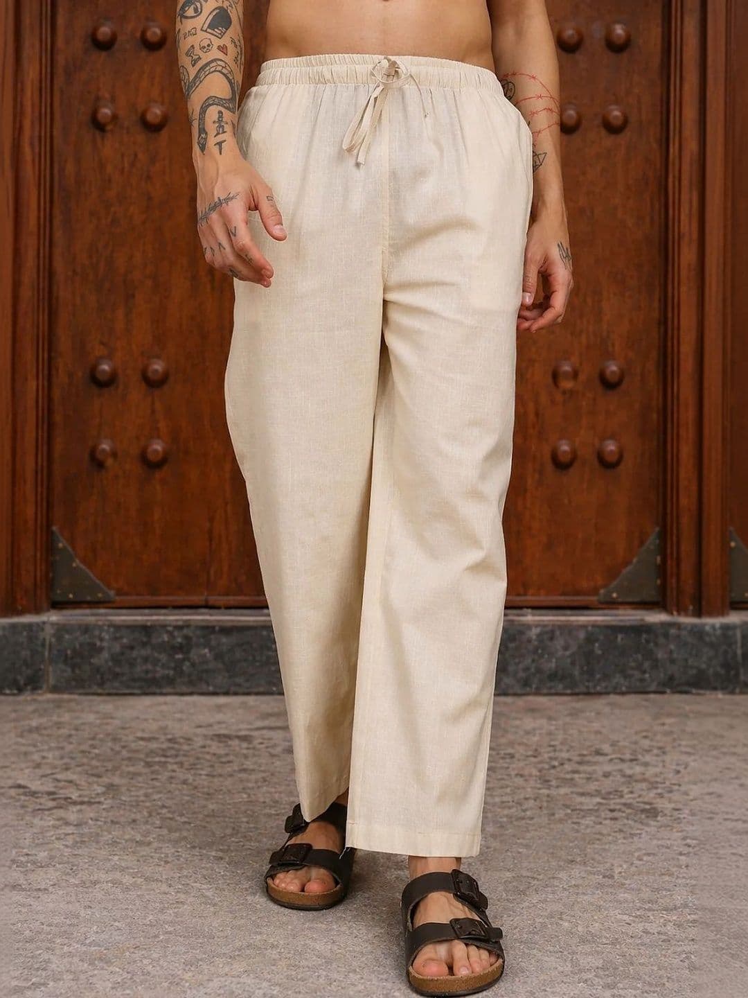 HERE&NOW Men Relaxed Easy Wash Trousers - view 1