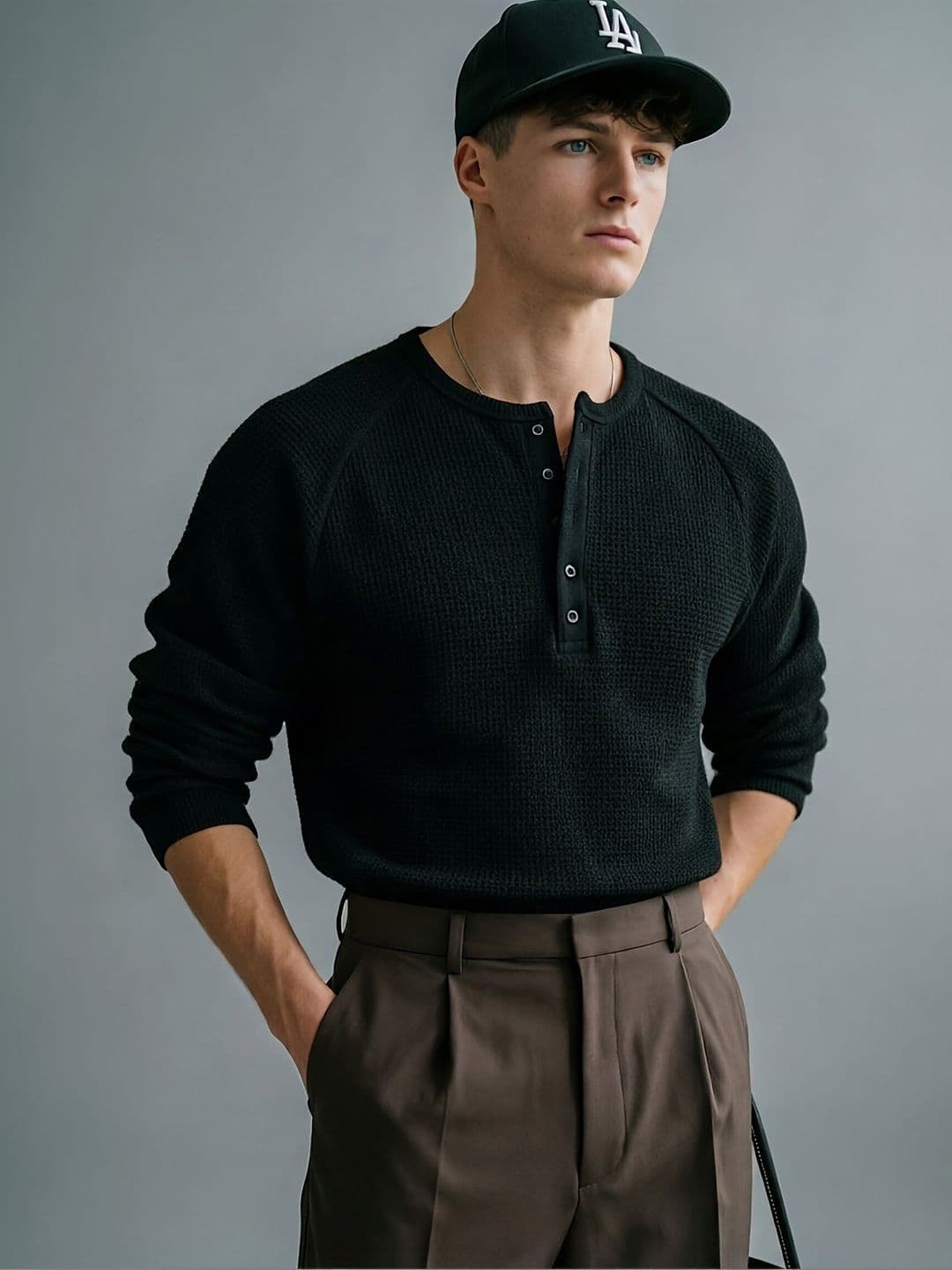 Imsa Moda Men Henley Neck T-shirt - view 1