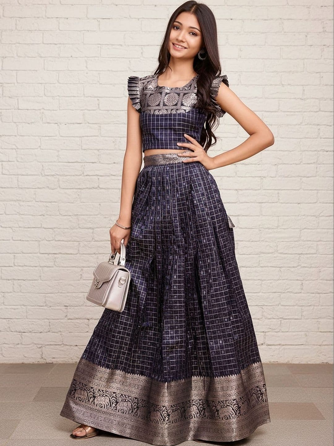 Sangria Girls Ready to Wear Lehenga & - view 1