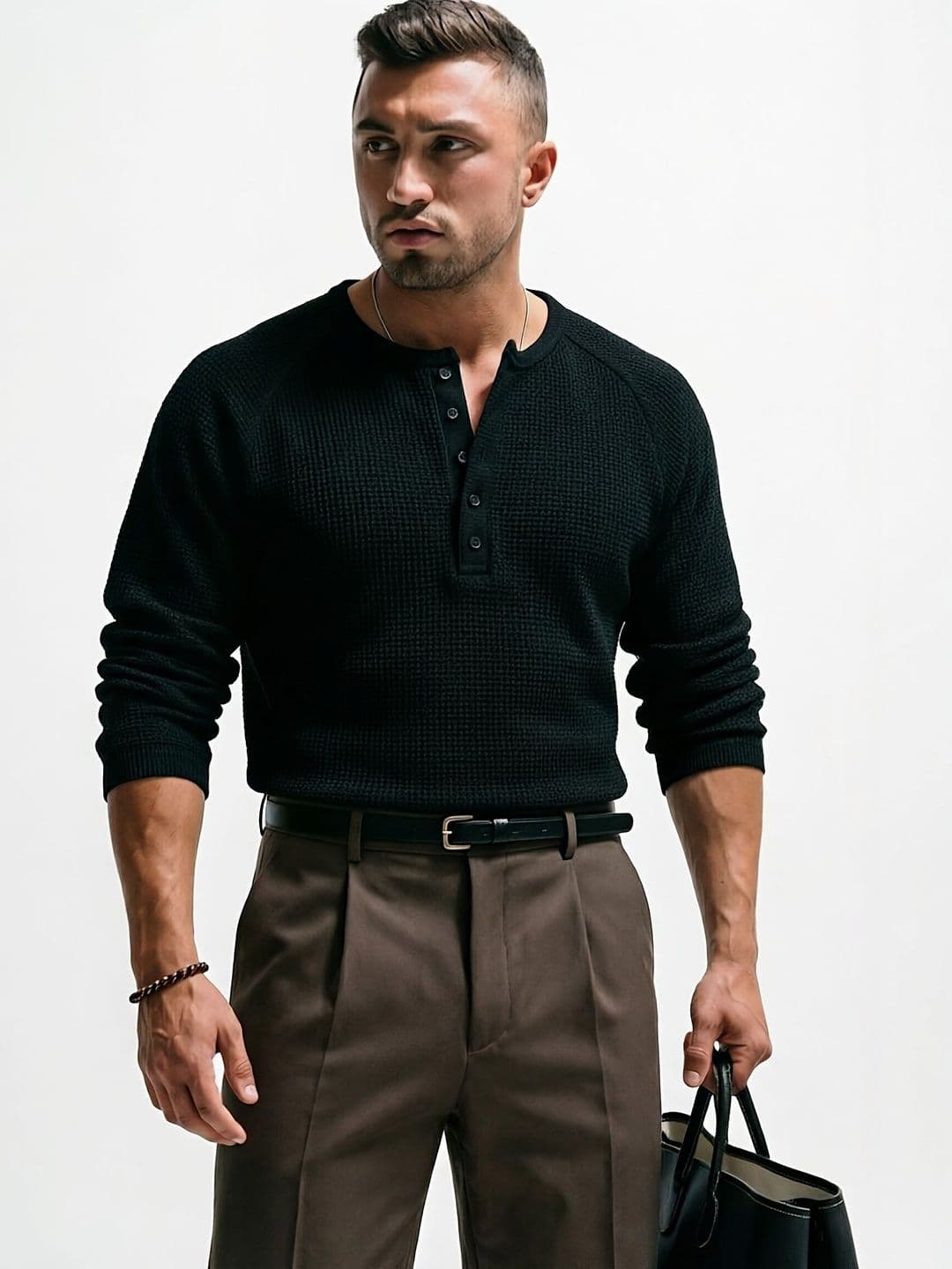 Imsa Moda Men Henley Neck T-shirt - view 1