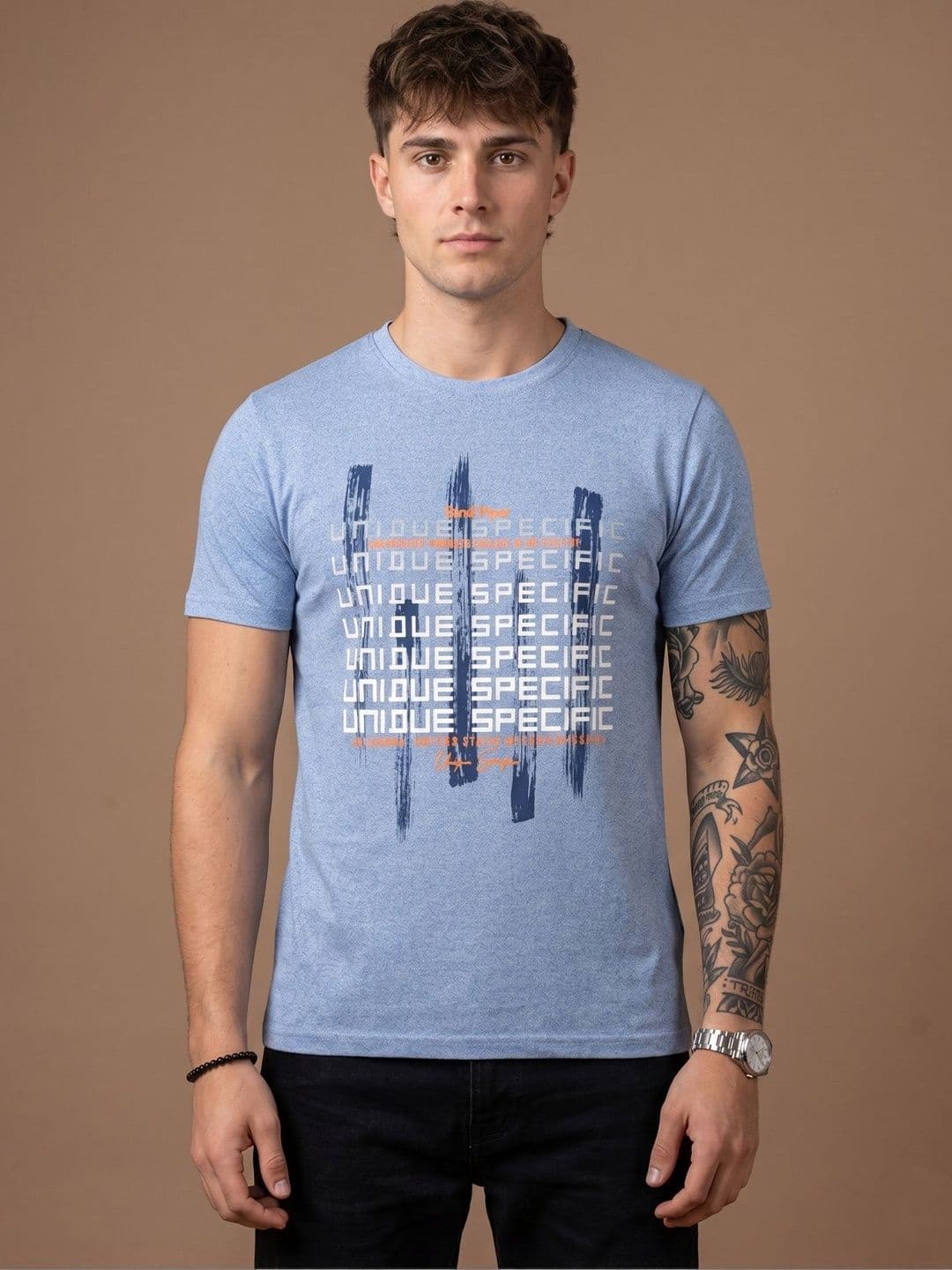 Moda Rapido Men Typography Printed T-shirt - view 1
