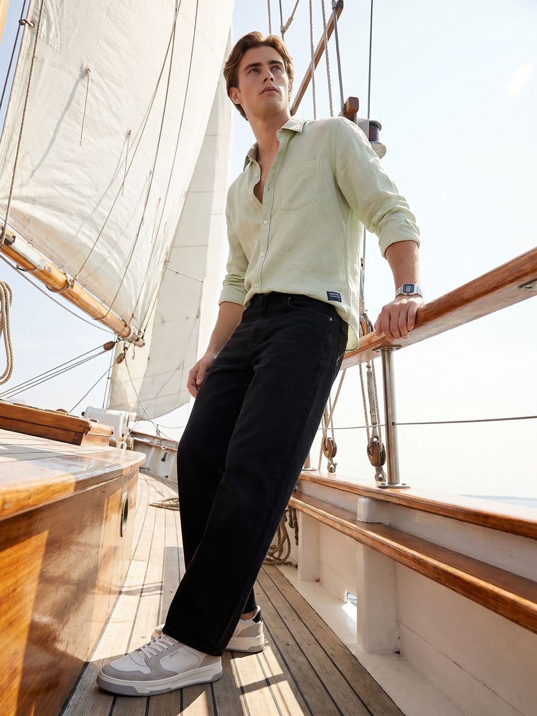 Nautica Spread Collar Casual Shirt - view 1