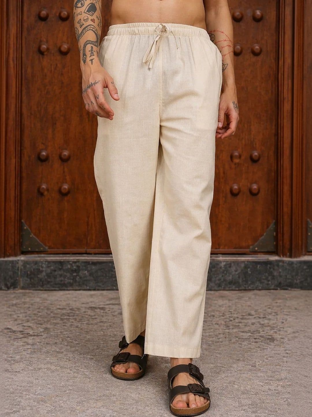 HERE&NOW Men Relaxed Easy Wash Trousers - view 1