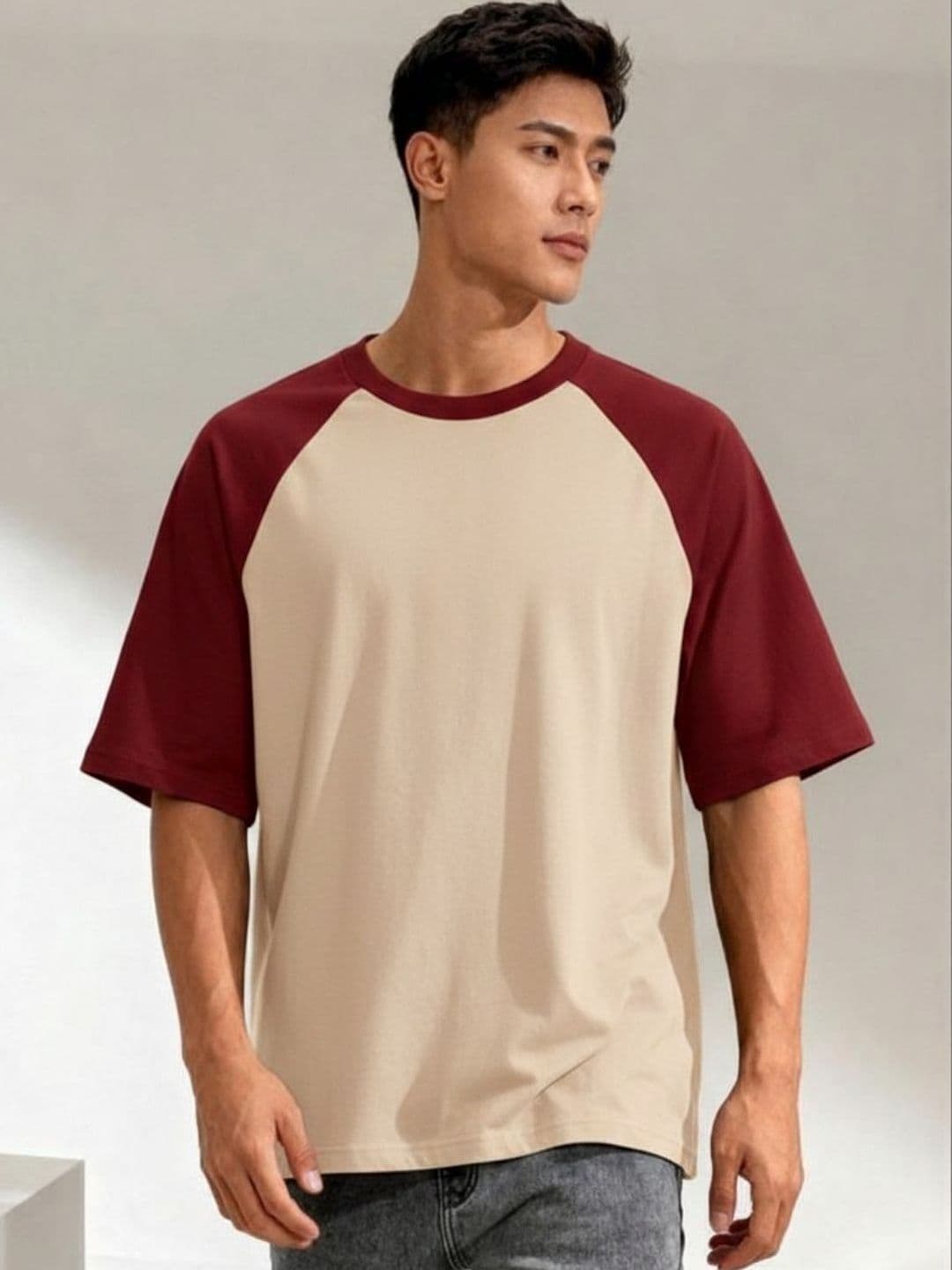 R.Code by The Roadster Life Co. Men Colourblocked T-shirt - view 1
