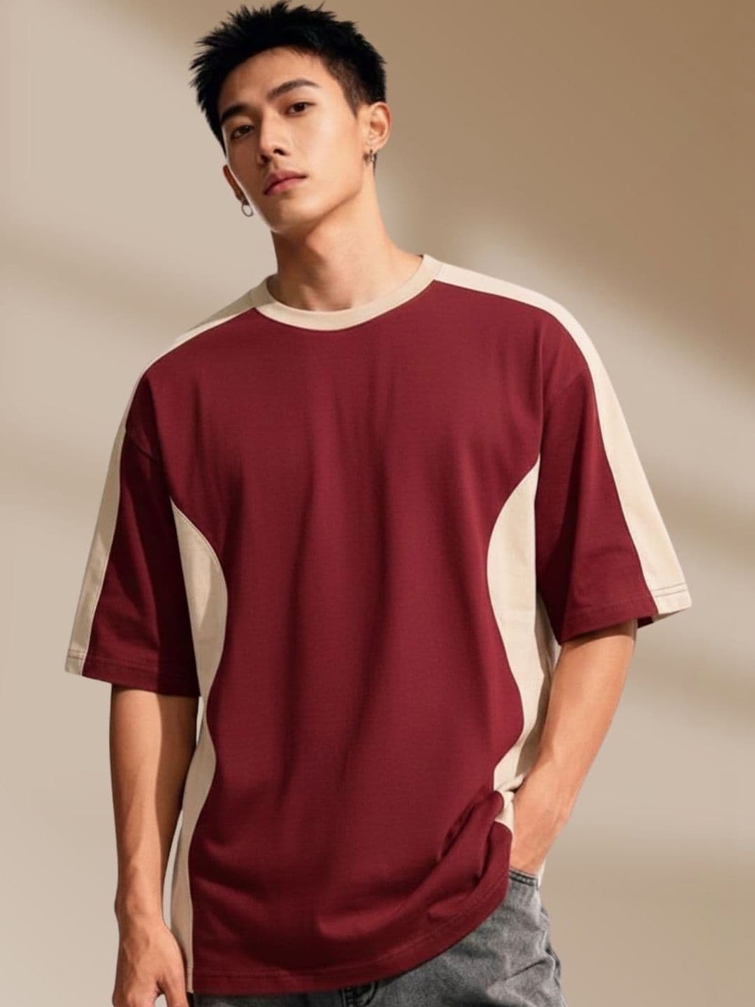 Cool Plus Men Colourblocked T-shirt - view 1