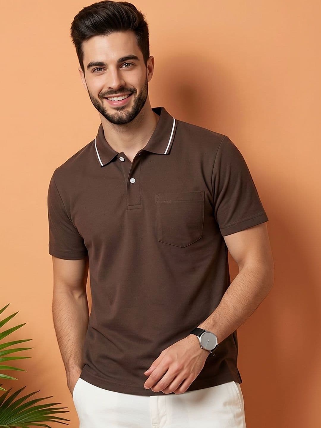 Kook N Keech Men Polo Collar Pockets T-shirt - view 1