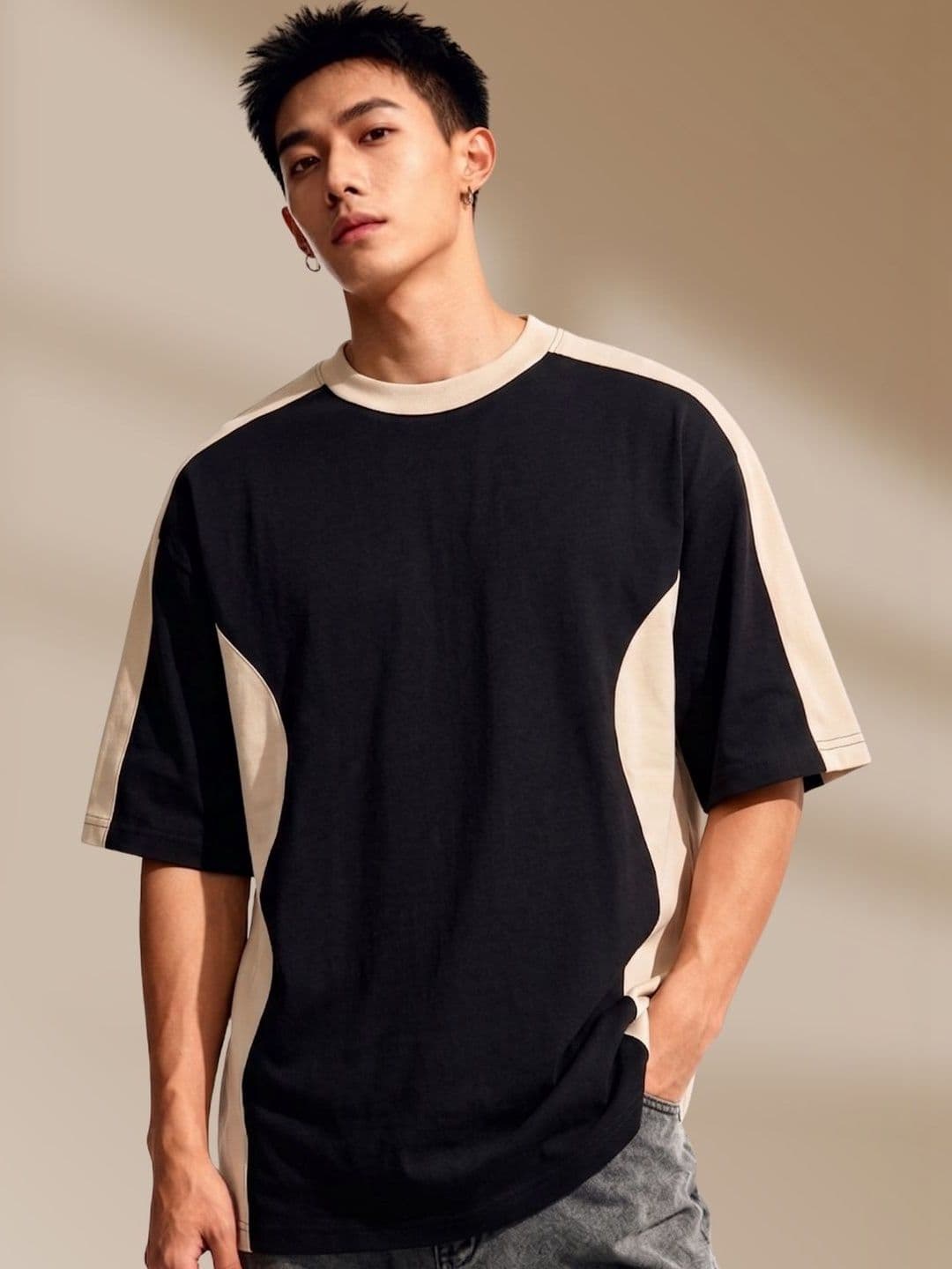 Cool Plus Men Colourblocked T-shirt - view 1
