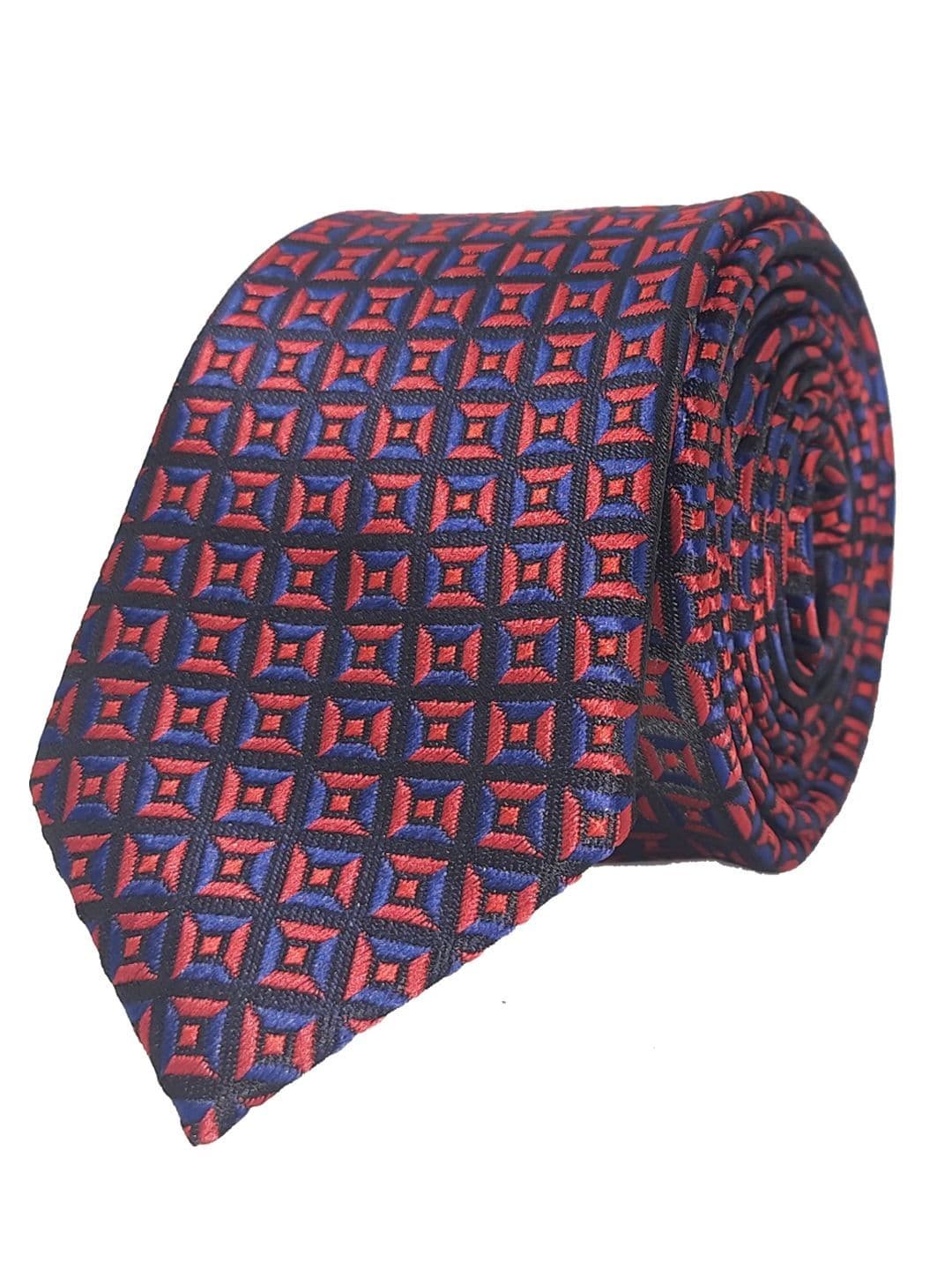 EXOTIQUE Men Woven Design Broad Tie - view 1
