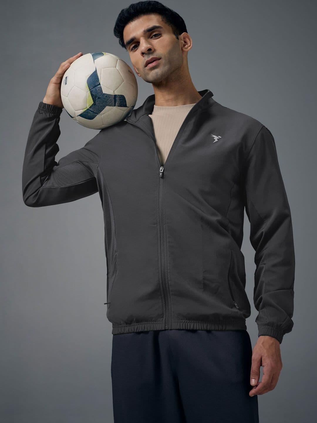 Technosport Men Brand Logo Lightweight Training or Gym Sporty Jacket - view 1