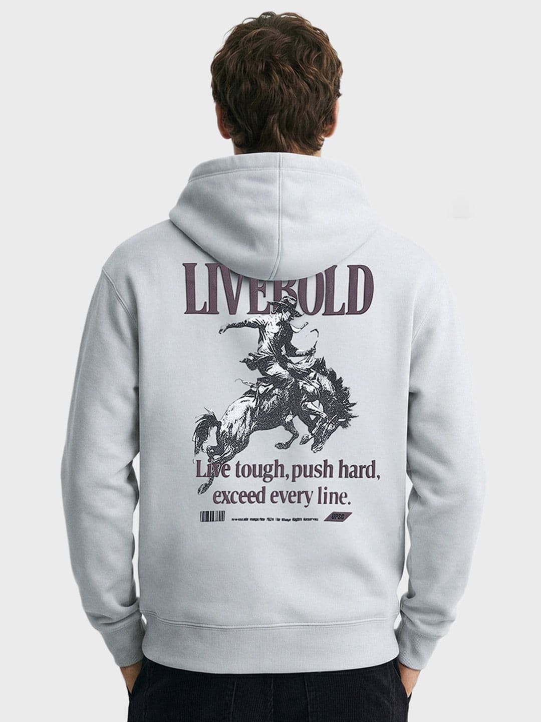The Indian Garage Co Men Printed Hooded Sweatshirt - view 1