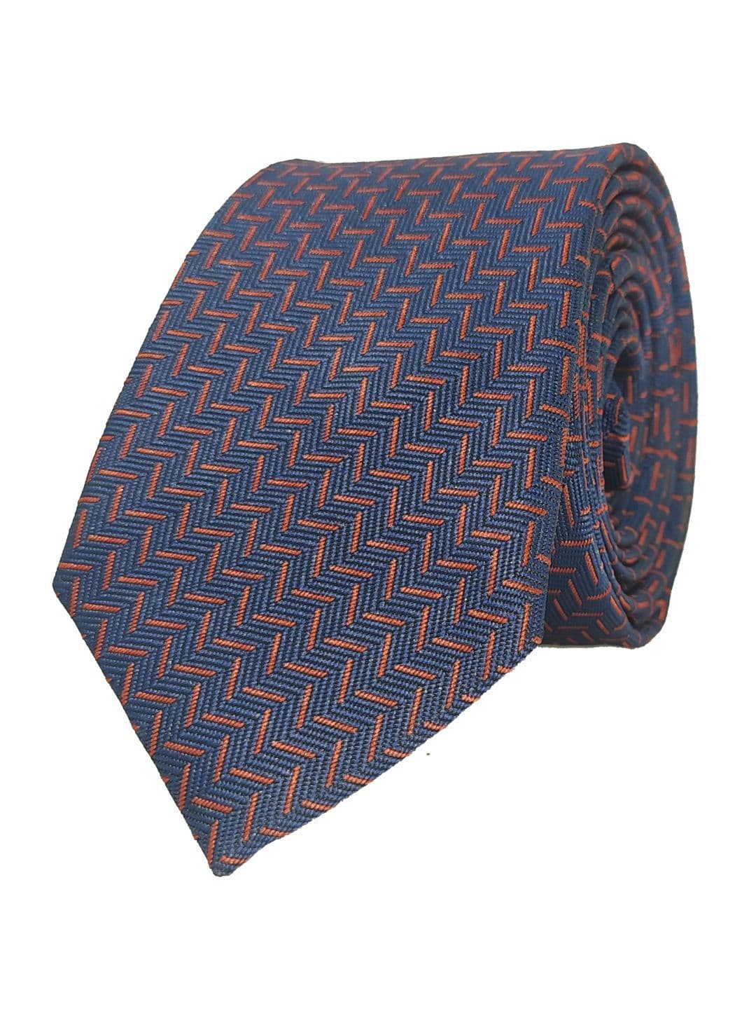 EXOTIQUE Men Woven Design Skinny Tie - view 1