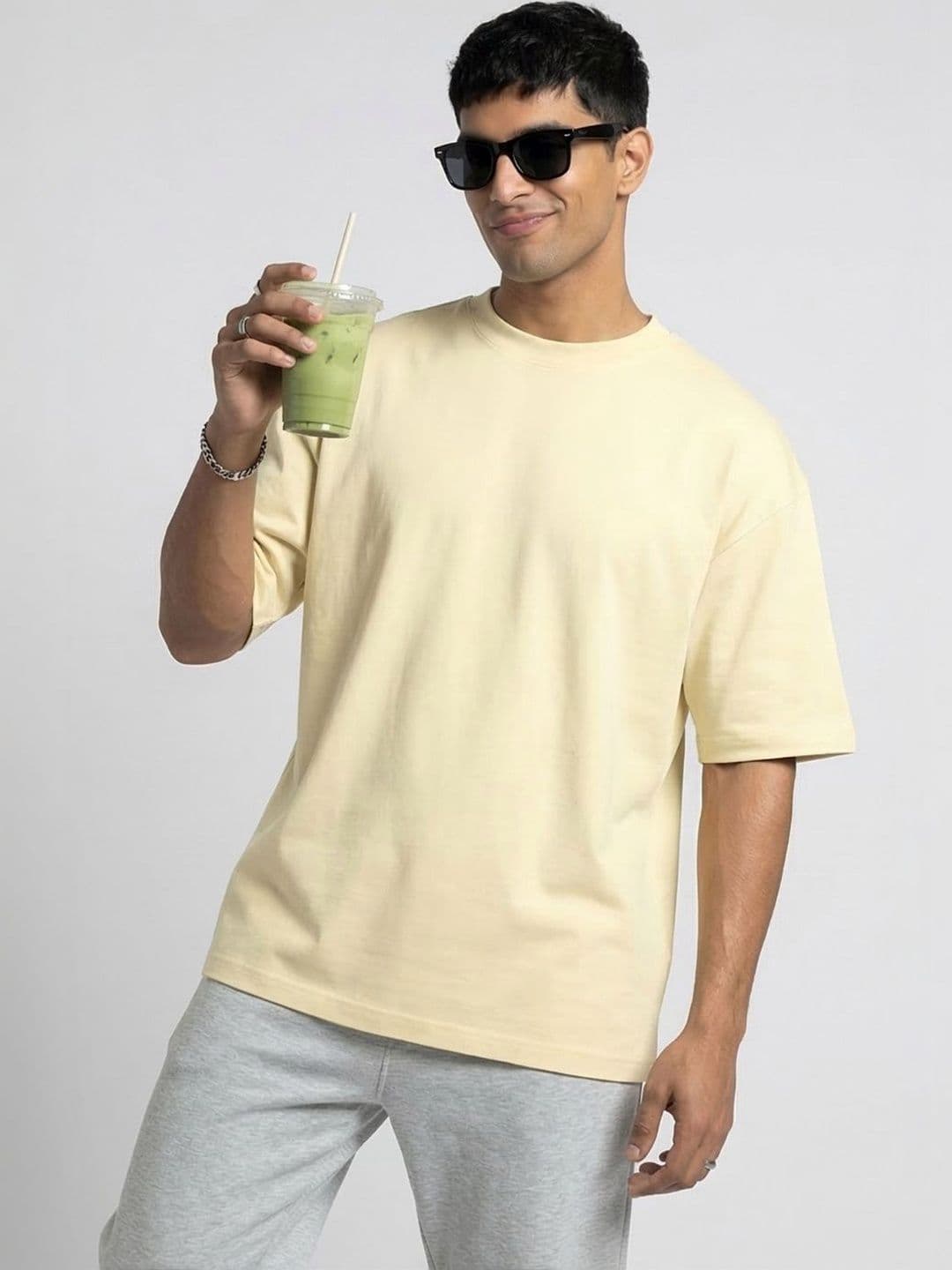 RAAX Men Drop-Shoulder Sleeves Bio Finish T-shirt - view 1
