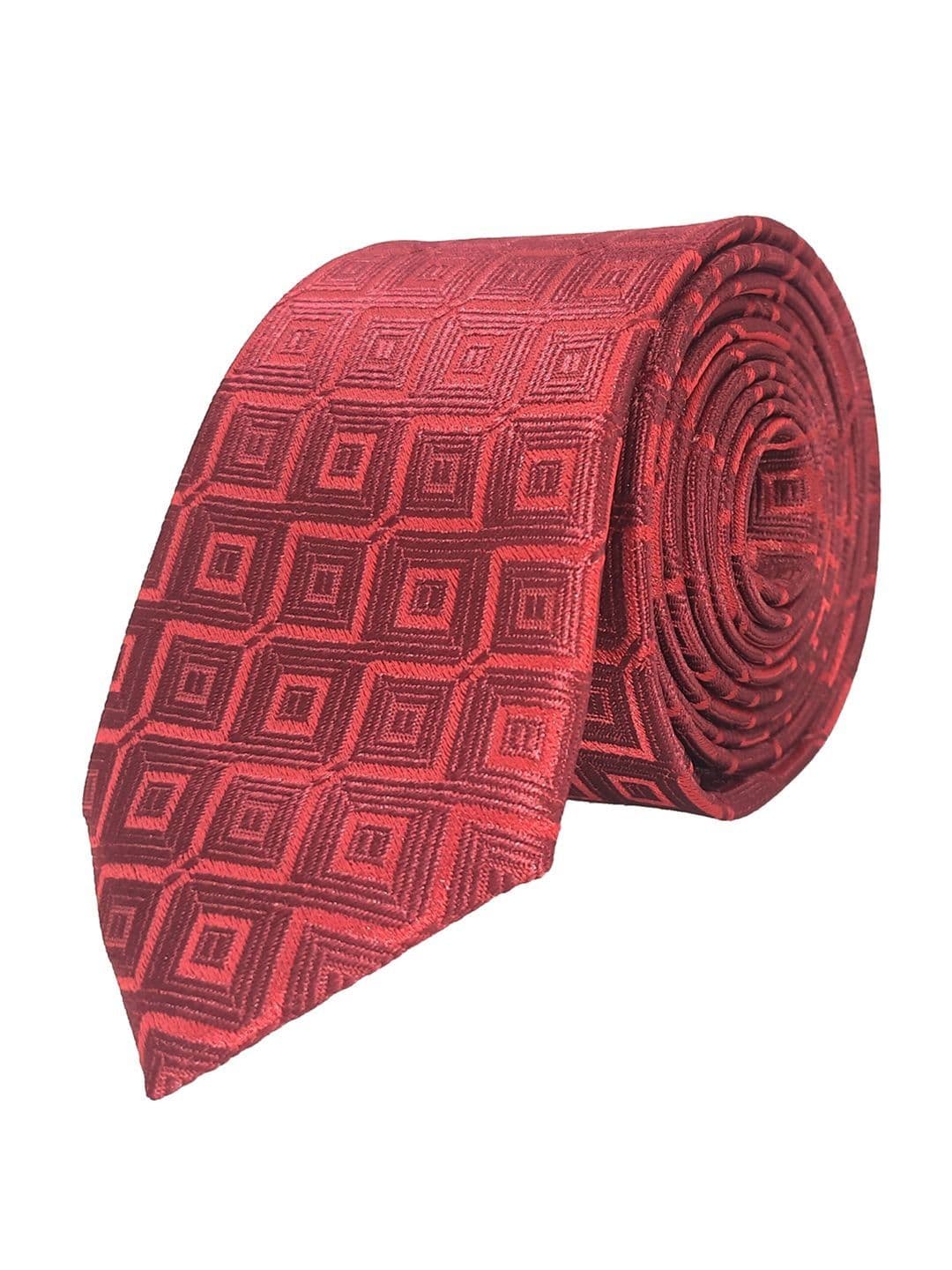EXOTIQUE Men Woven Design Broad Tie - view 1