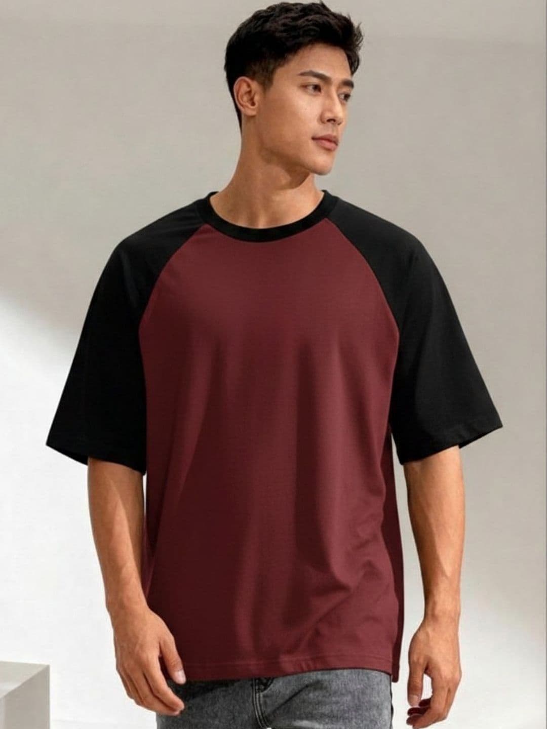 R.Code by The Roadster Life Co. Men Colourblocked T-shirt - view 1