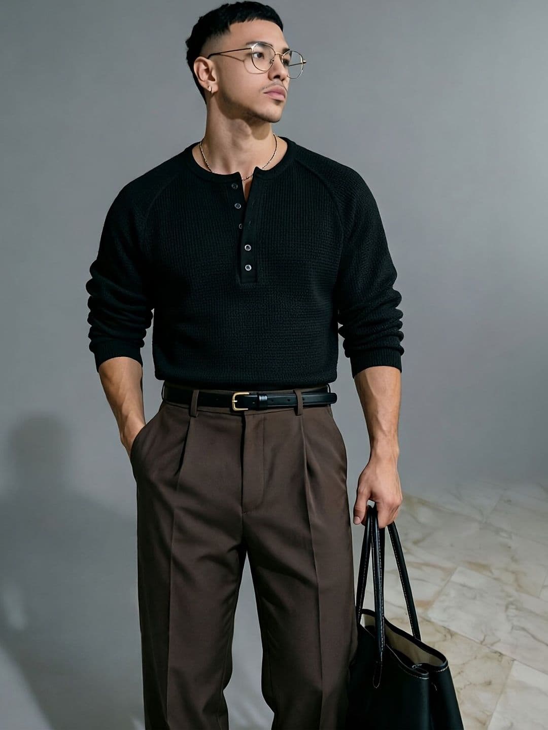 The Modern Soul Men Henley Neck T-shirt - view 1