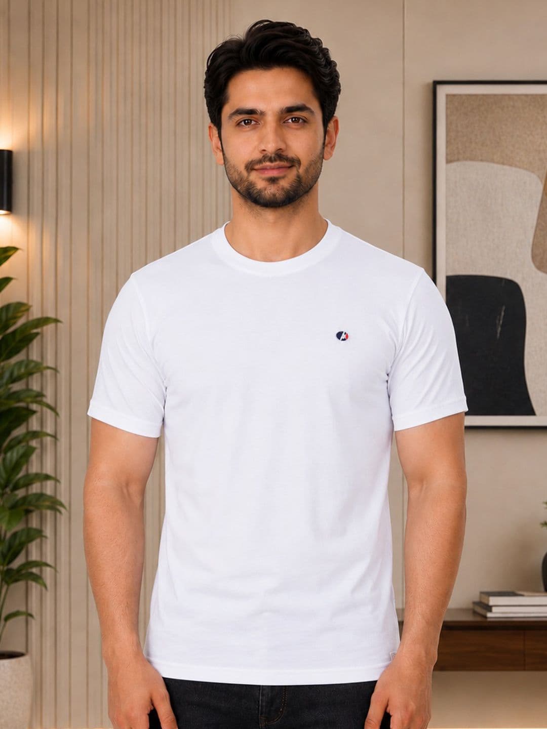 OCCULT Round Neck Pure Cotton Relaxed Fit T-shirt - view 1