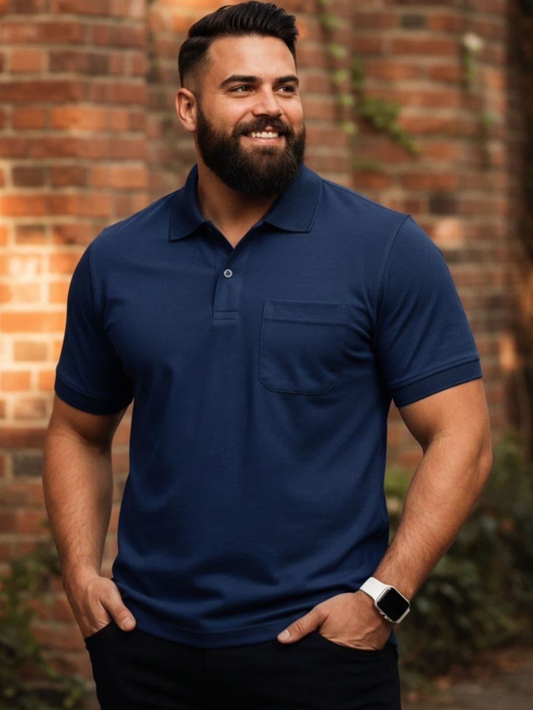 SAIKSA FASHION Men Polo Collar Pockets T-shirt - view 1