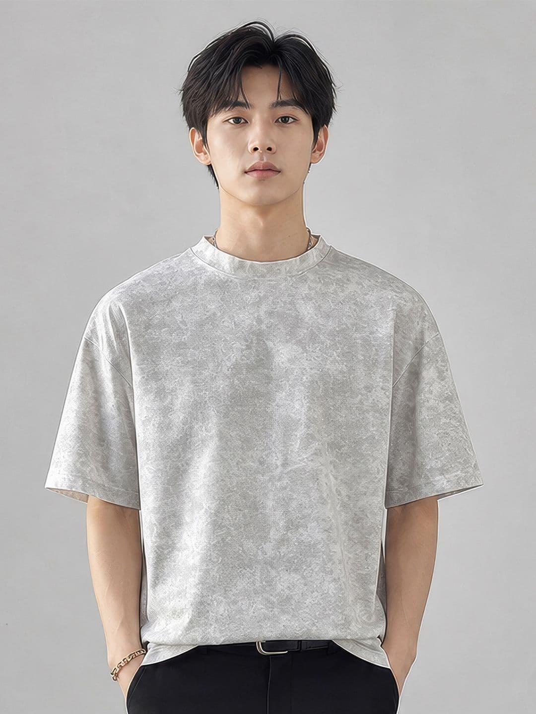 StyleCast x Revolte Relaxed Fit Round Neck Tshirts - view 1