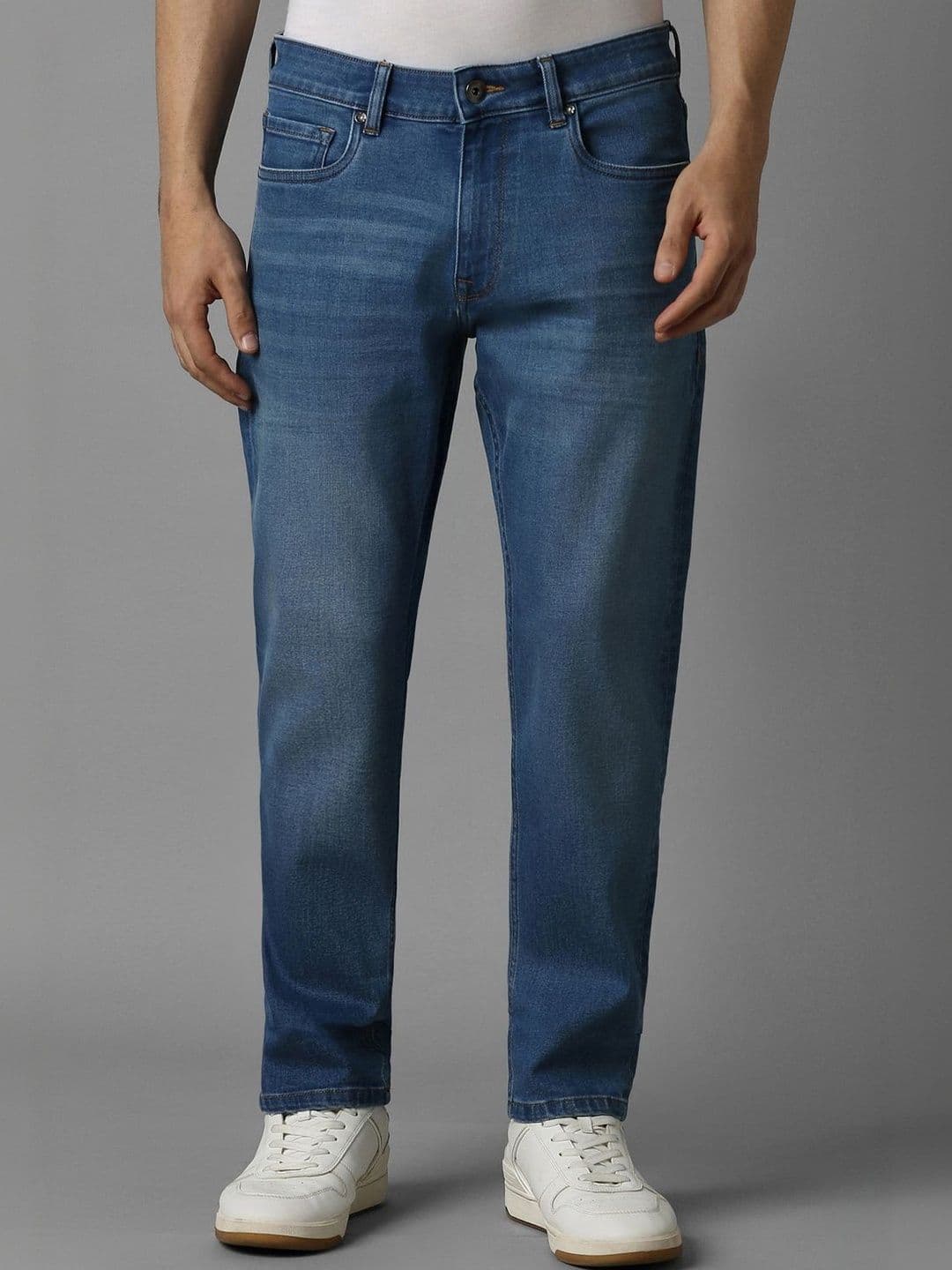 Louis Philippe Jeans Men Blue Mid Smart Fit Jeans - view 1