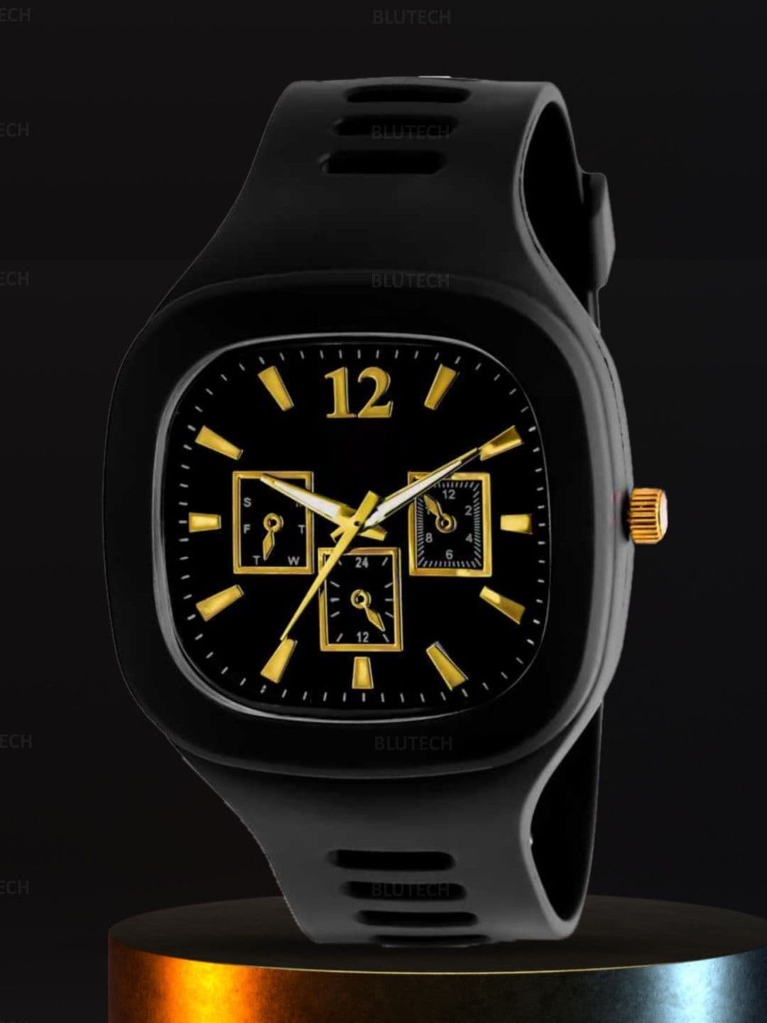 Blutech Unisex Kids Dial & Straps Analogue Watch -A--D--I BLACK-- - view 1