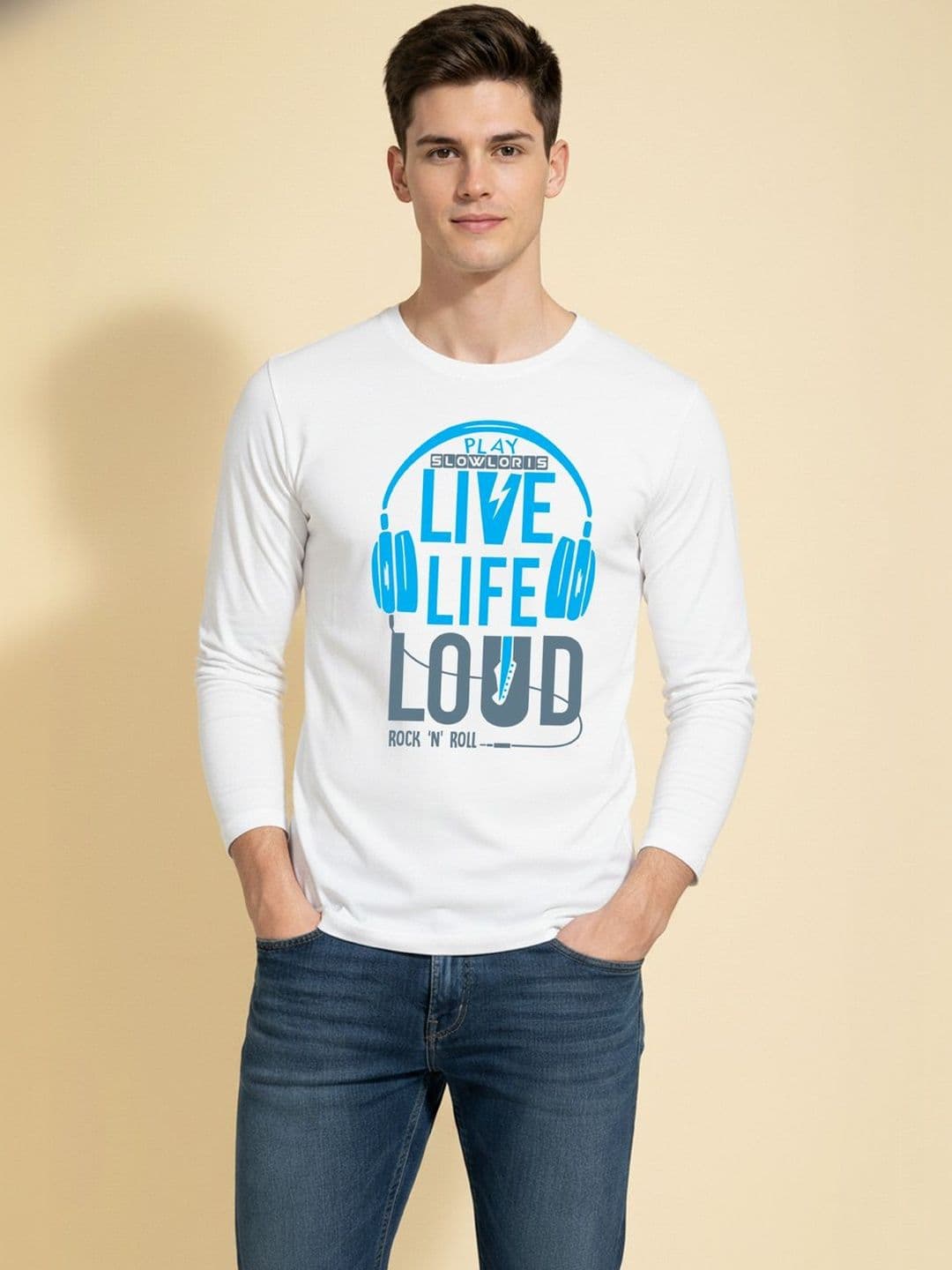 SLOWLORIS Men Printed T-shirt - view 1