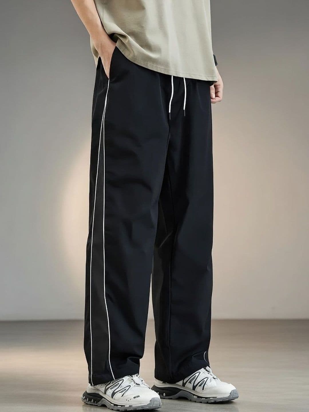 Imsa Moda Men Straight Fit Colourblocked Track Pants - view 1