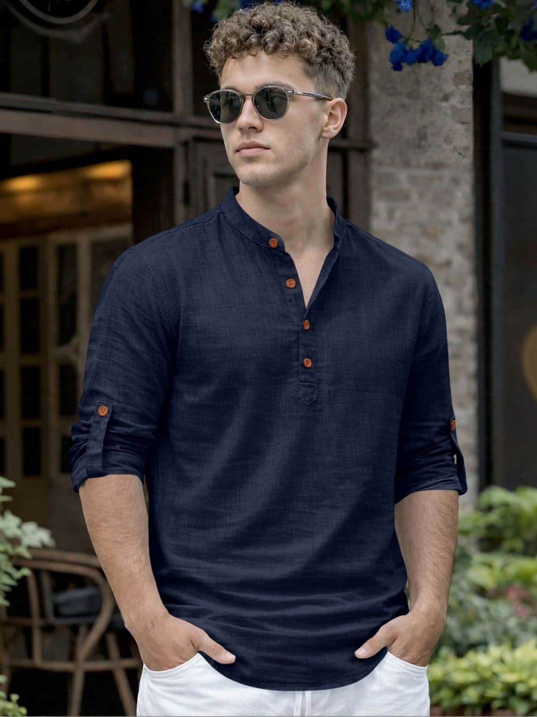 Zombom Men Cotton Kurta - view 1