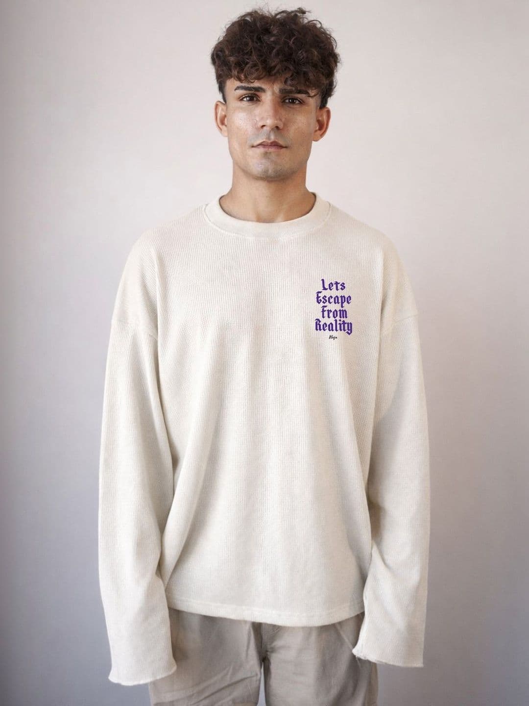 BDSQUARE Typography Printed Cotton T-shirt - view 1