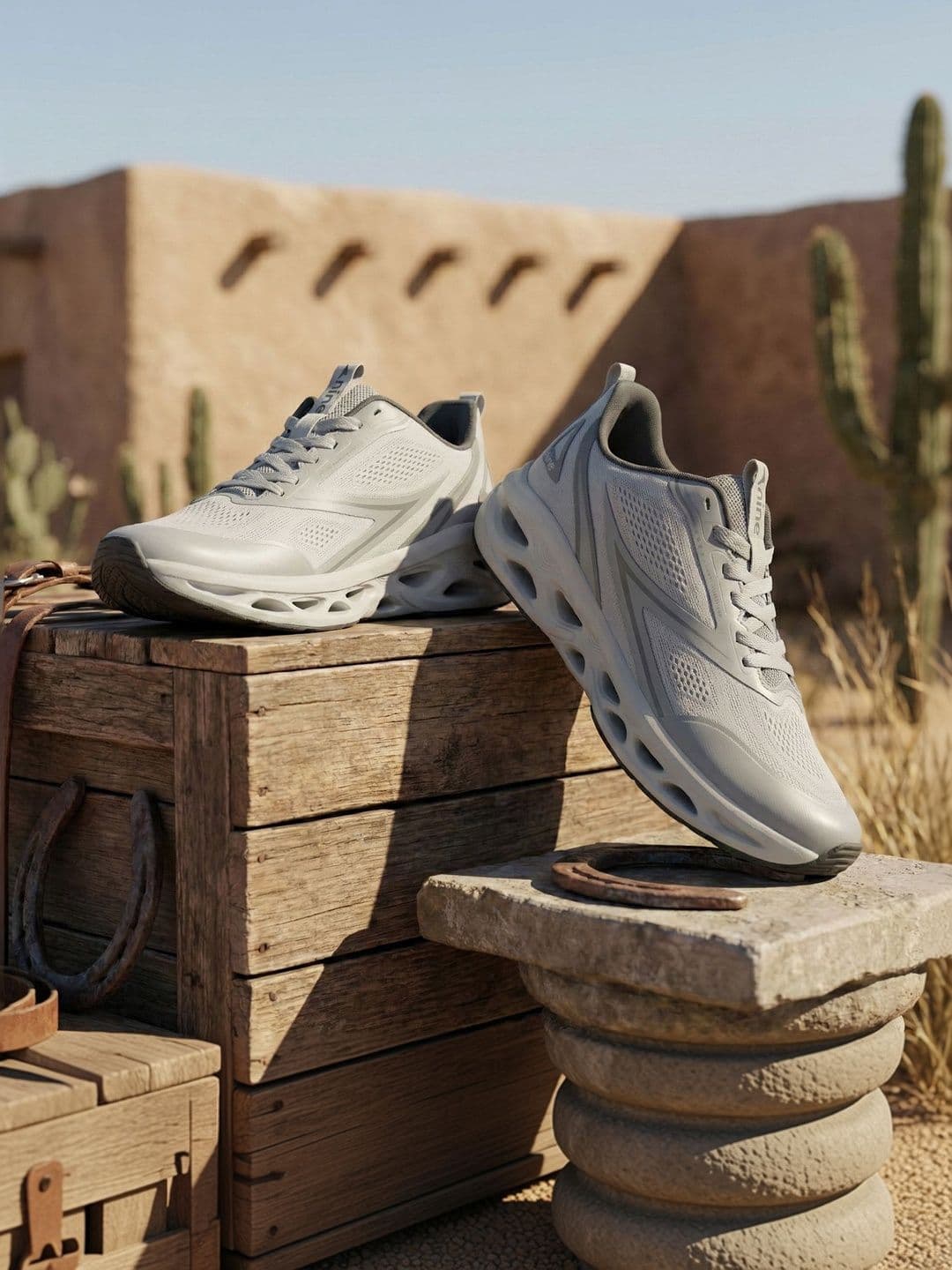 Nine Men Mesh Walking Non-Marking Shoes - view 1